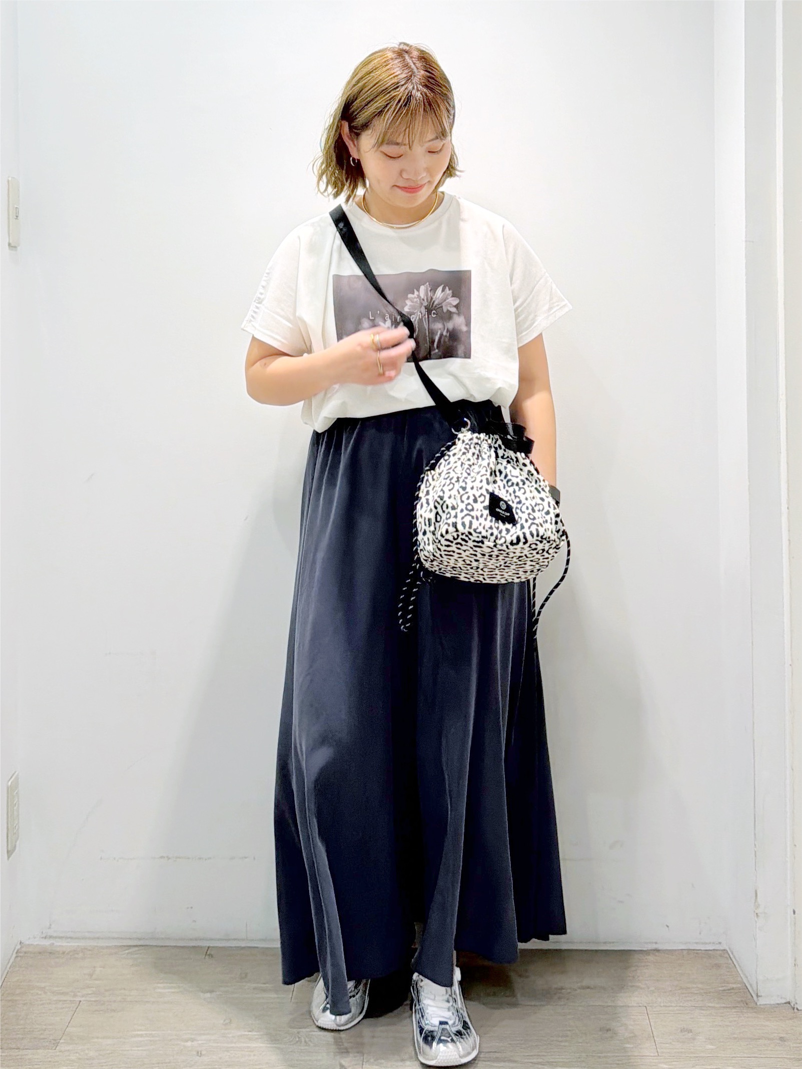 sumicaさんの「OPAQUE.CLIP｜フォトプリントTシャツ【洗濯機OK】」を使ったコーディネート