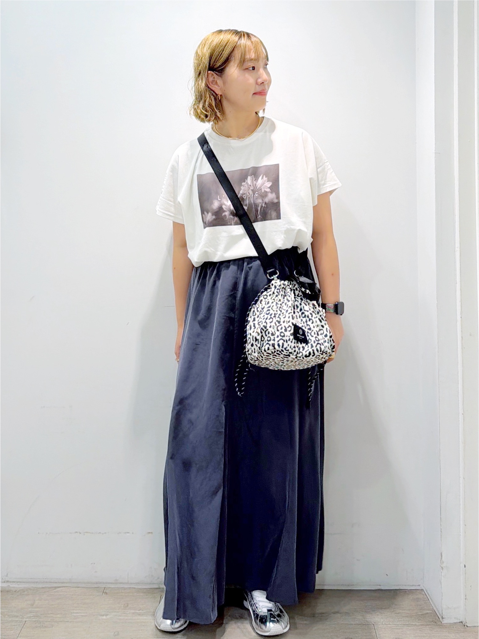 sumicaさんの「OPAQUE.CLIP｜フォトプリントTシャツ【洗濯機OK】」を使ったコーディネート
