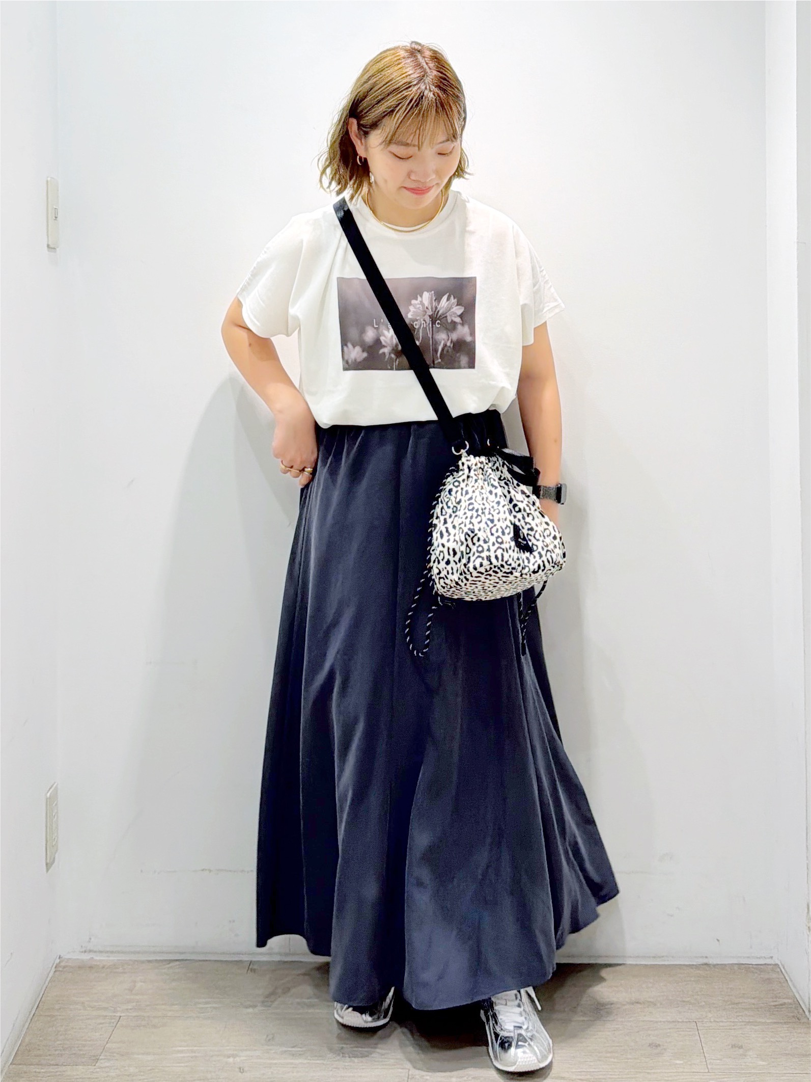sumicaさんの「OPAQUE.CLIP｜フォトプリントTシャツ【洗濯機OK】」を使ったコーディネート