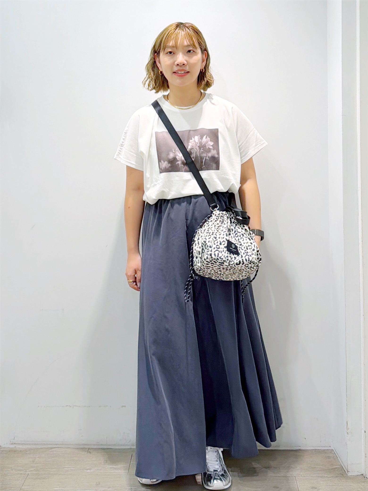 sumicaさんの「OPAQUE.CLIP｜フォトプリントTシャツ【洗濯機OK】」を使ったコーディネート