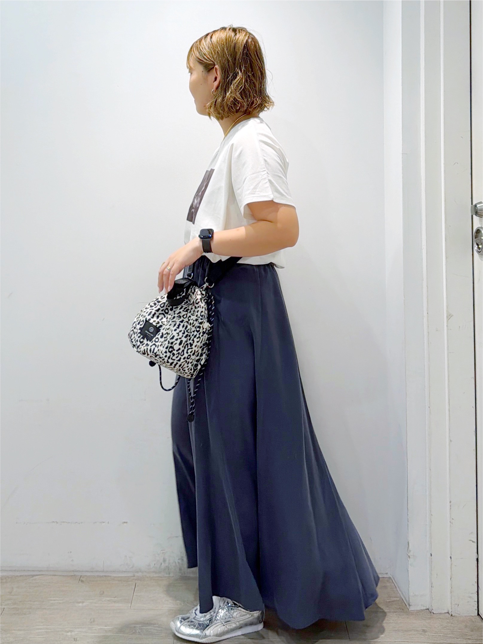 sumicaさんの「OPAQUE.CLIP｜フォトプリントTシャツ【洗濯機OK】」を使ったコーディネート