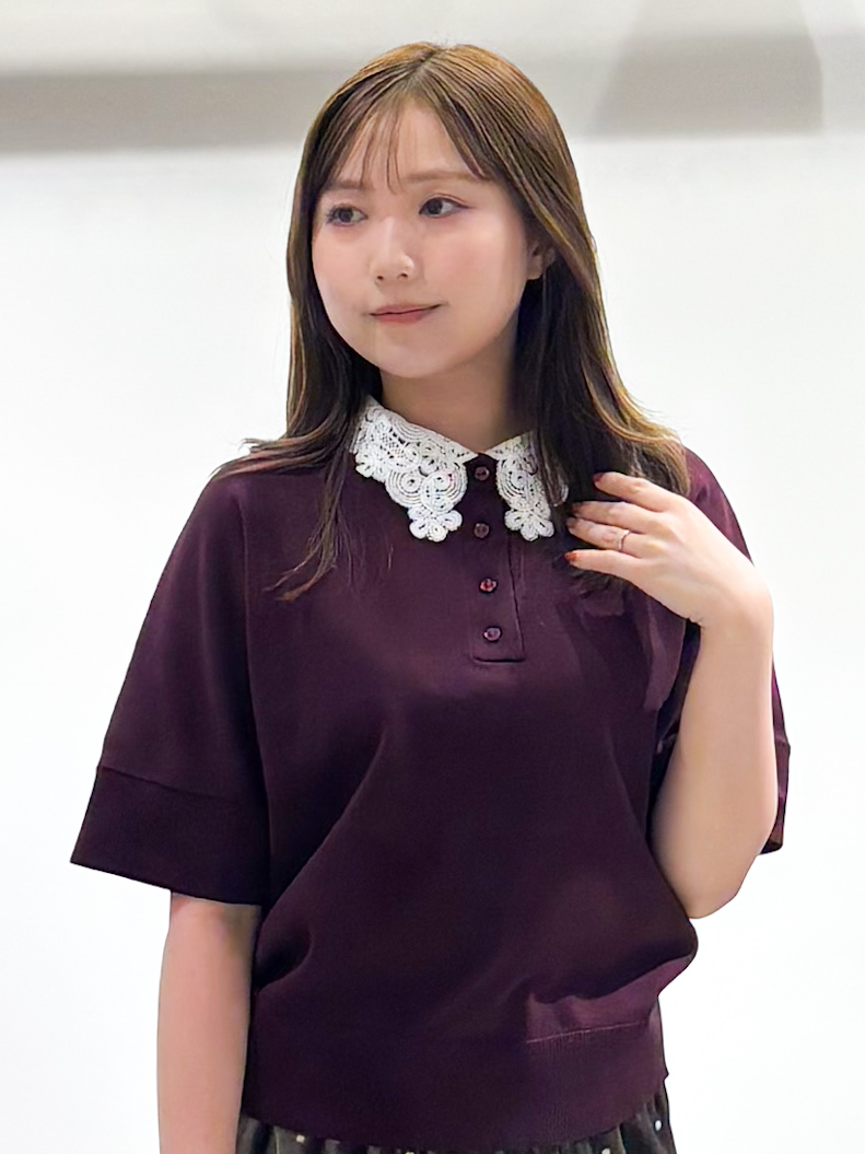 もとさんの「OPAQUE.CLIP｜2WAY衿ドッキングニット《洗濯機OK》」を使ったコーディネート