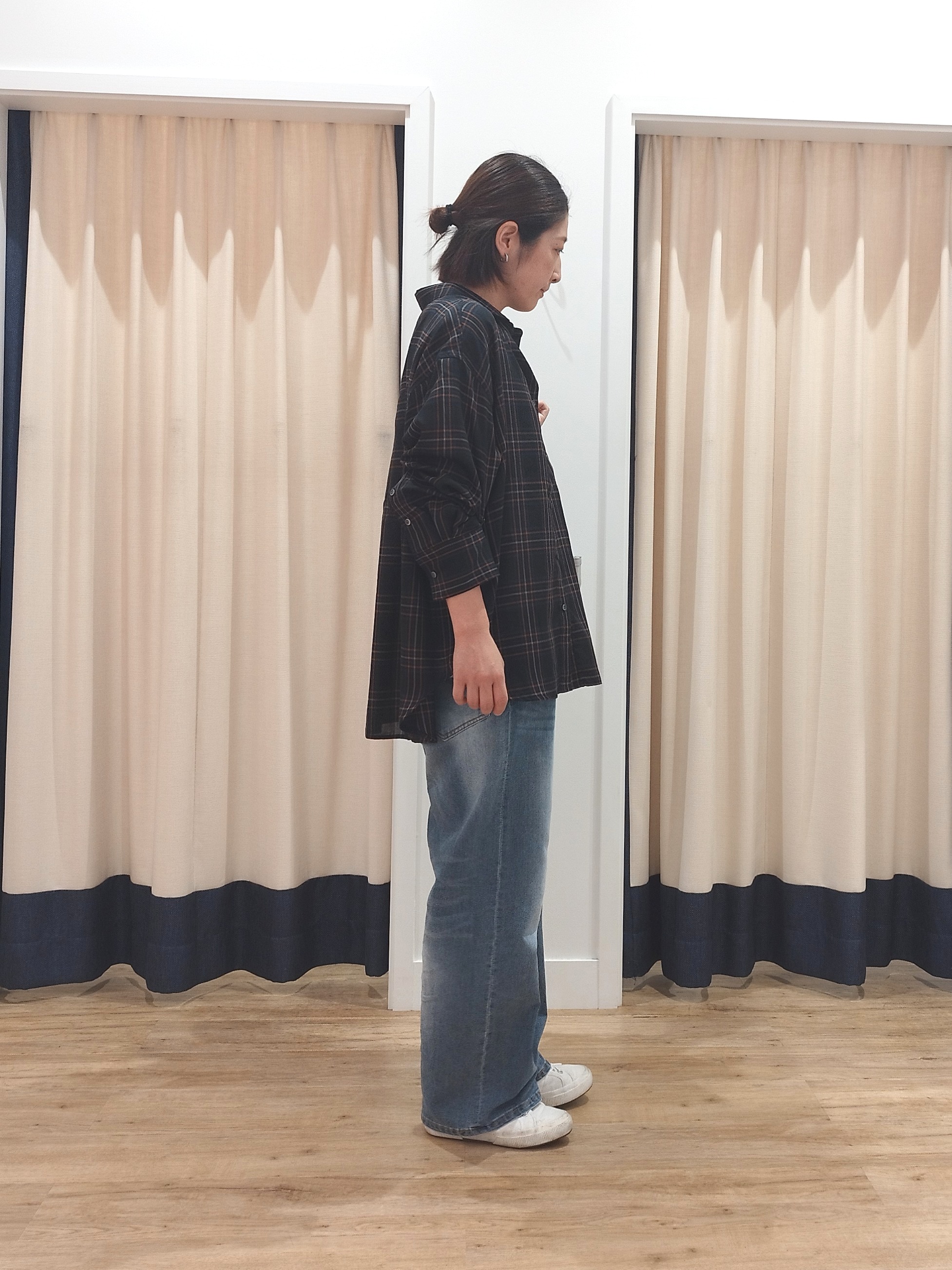 HIROさんの「Dessin｜【セットアップ可】シアーチェック オーバーシャツ」を使ったコーディネート