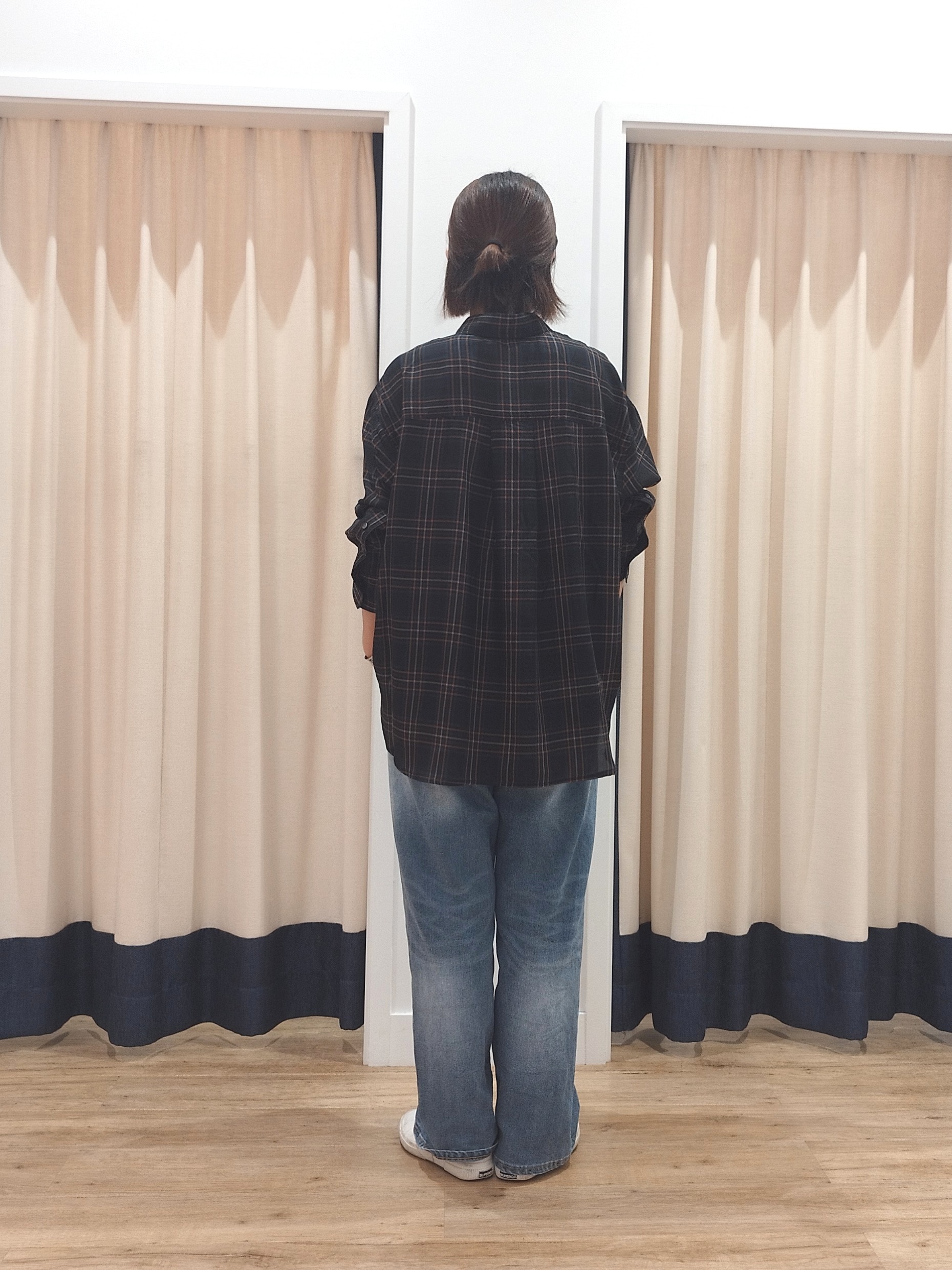 HIROさんの「Dessin｜【セットアップ可】シアーチェック オーバーシャツ」を使ったコーディネート
