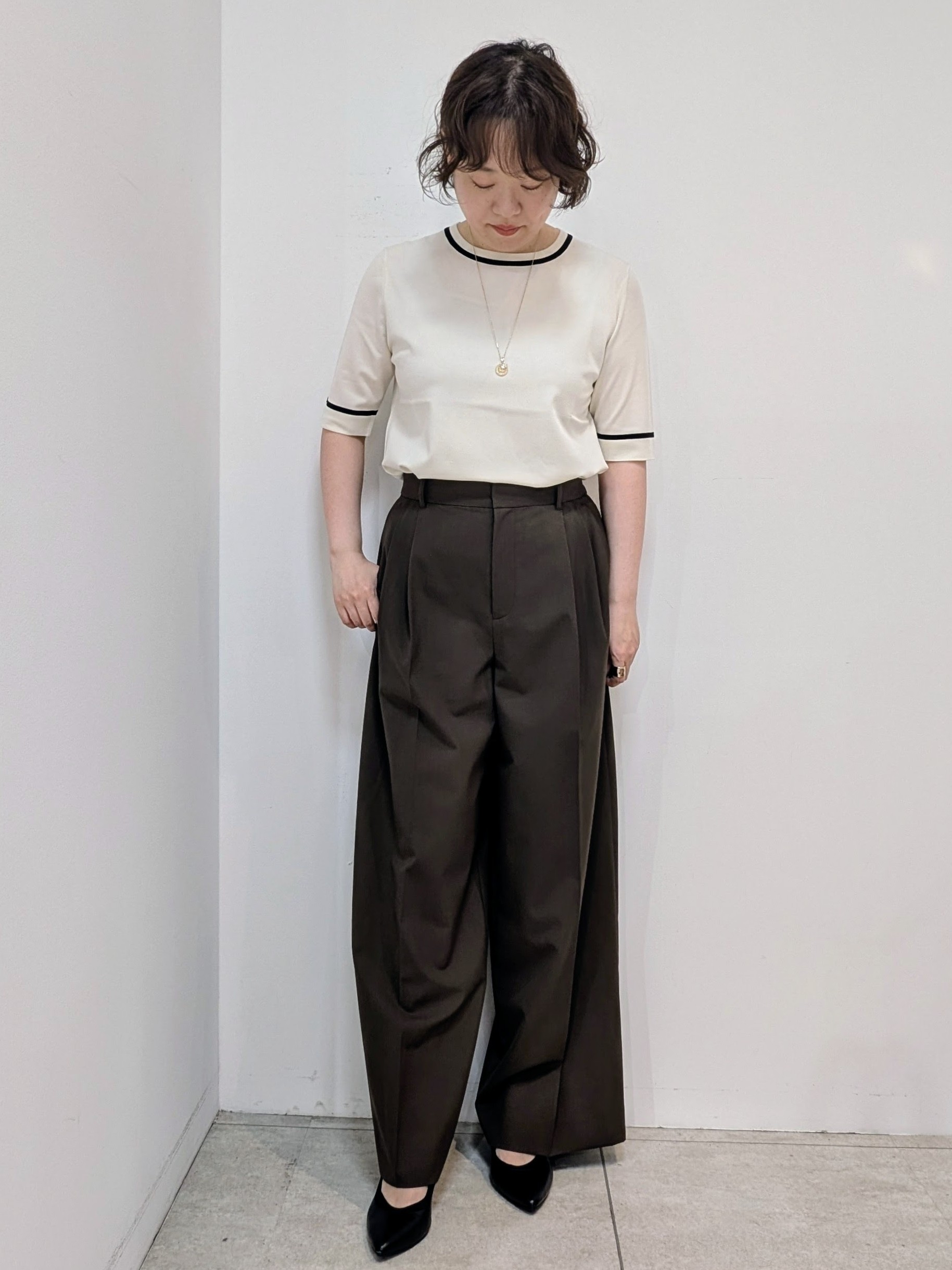 いこさんの「UNTITLED｜【アンサンブル可能/秋羽織り】コンパクトニットカーディガン」を使ったコーディネート