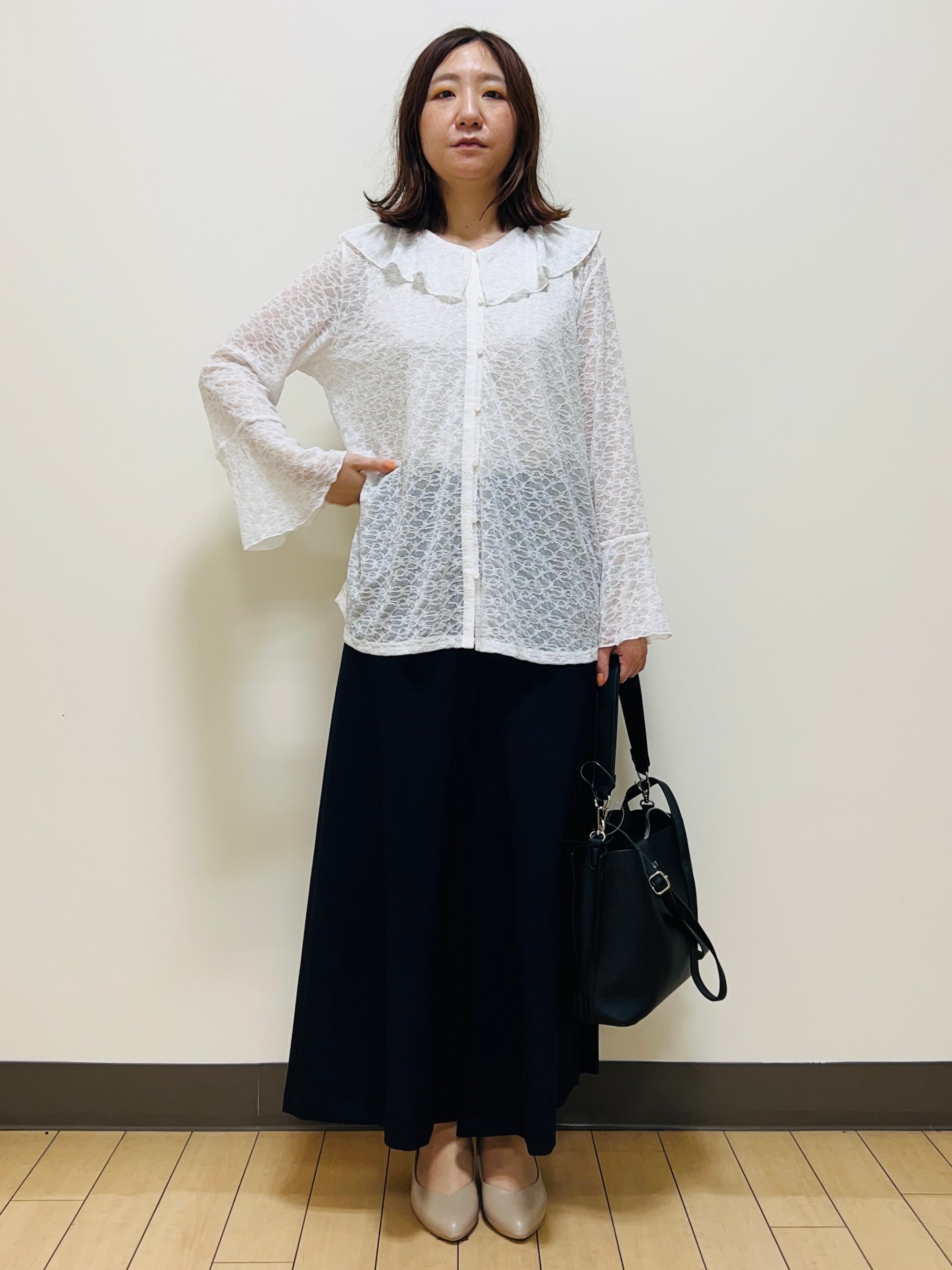 miiiさんの「Reflect｜【洗える】フリルレースブラウス」を使ったコーディネート