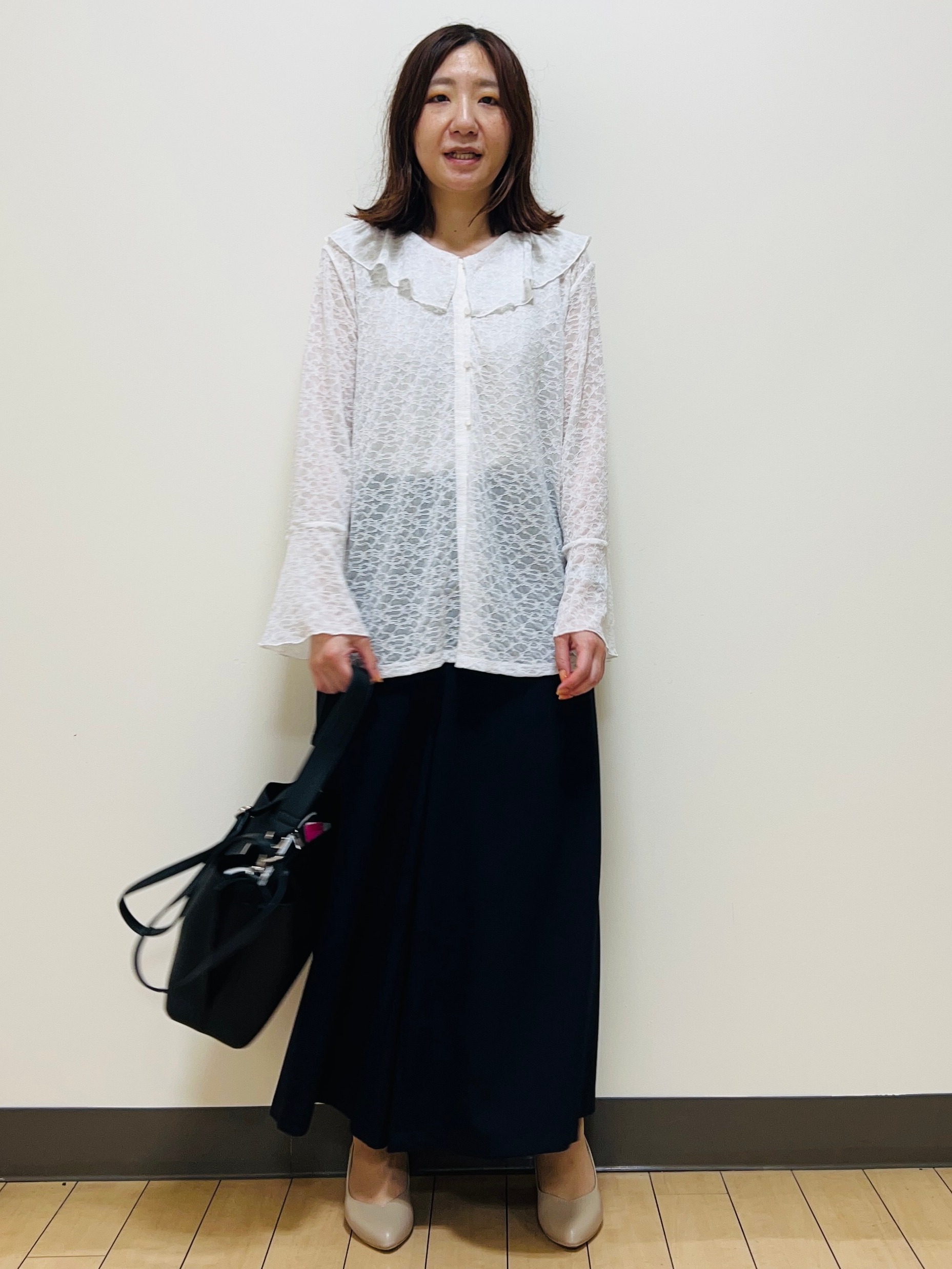 miiiさんの「Reflect｜【洗える】フリルレースブラウス」を使ったコーディネート