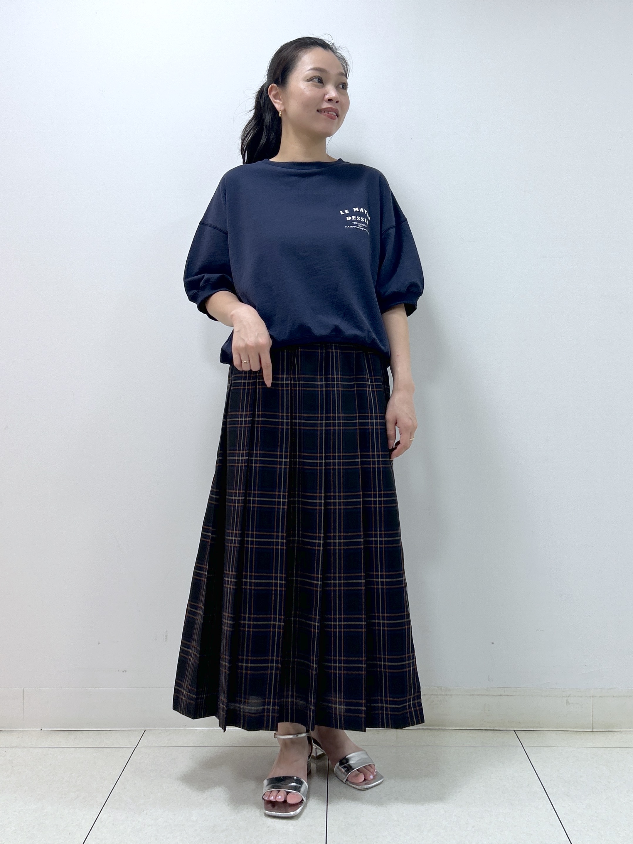 Kaiさんの「Dessin｜ハーフスリーブロゴプルオーバー」を使ったコーディネート