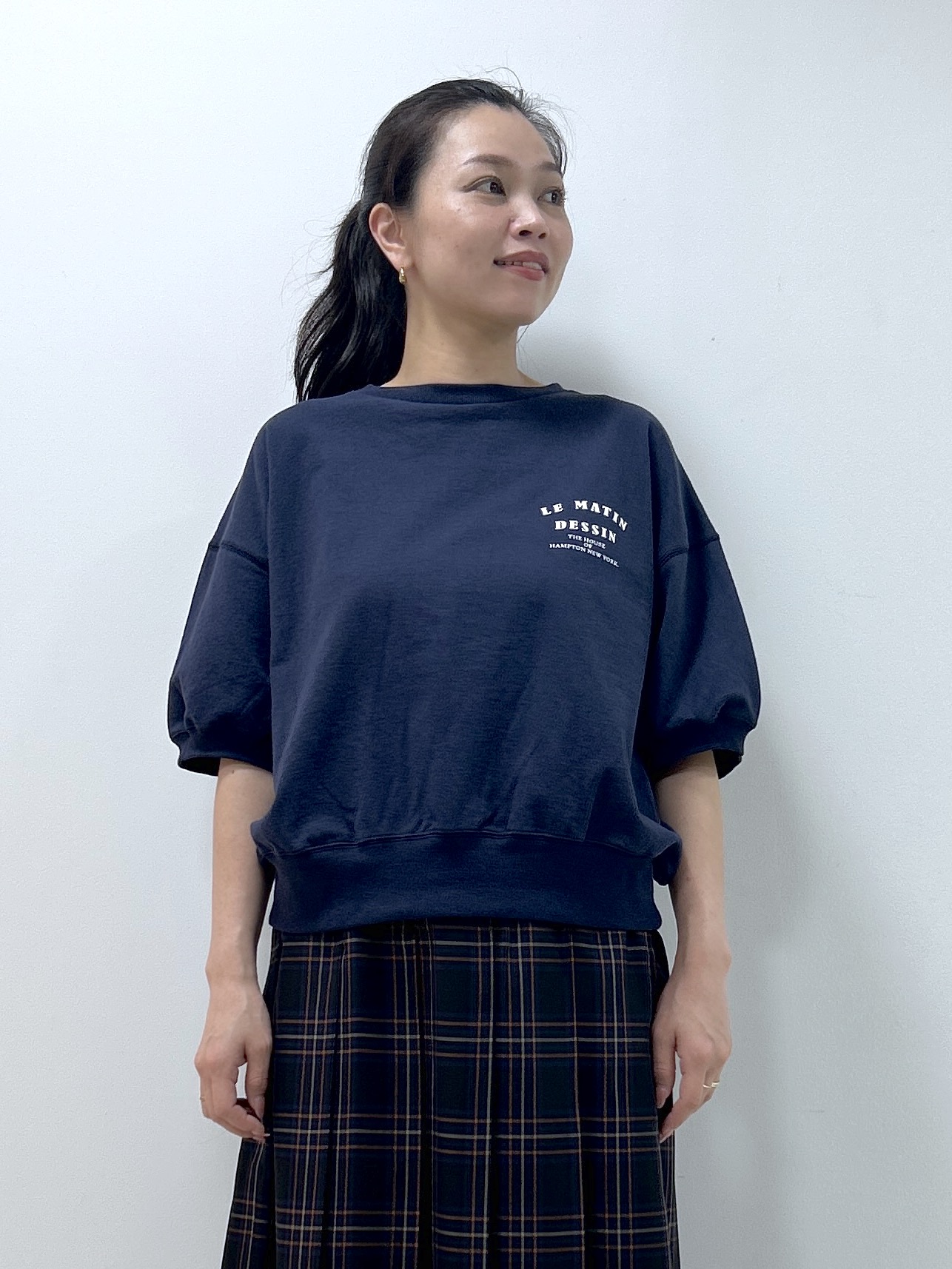 Kaiさんの「Dessin｜ハーフスリーブロゴプルオーバー」を使ったコーディネート