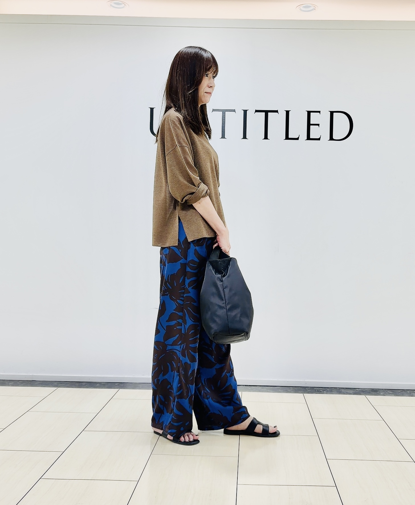 noriさんの「UNTITLED｜【アンサンブル可/秋羽織り/シアー】前後2WAYカーディガン」を使ったコーディネート
