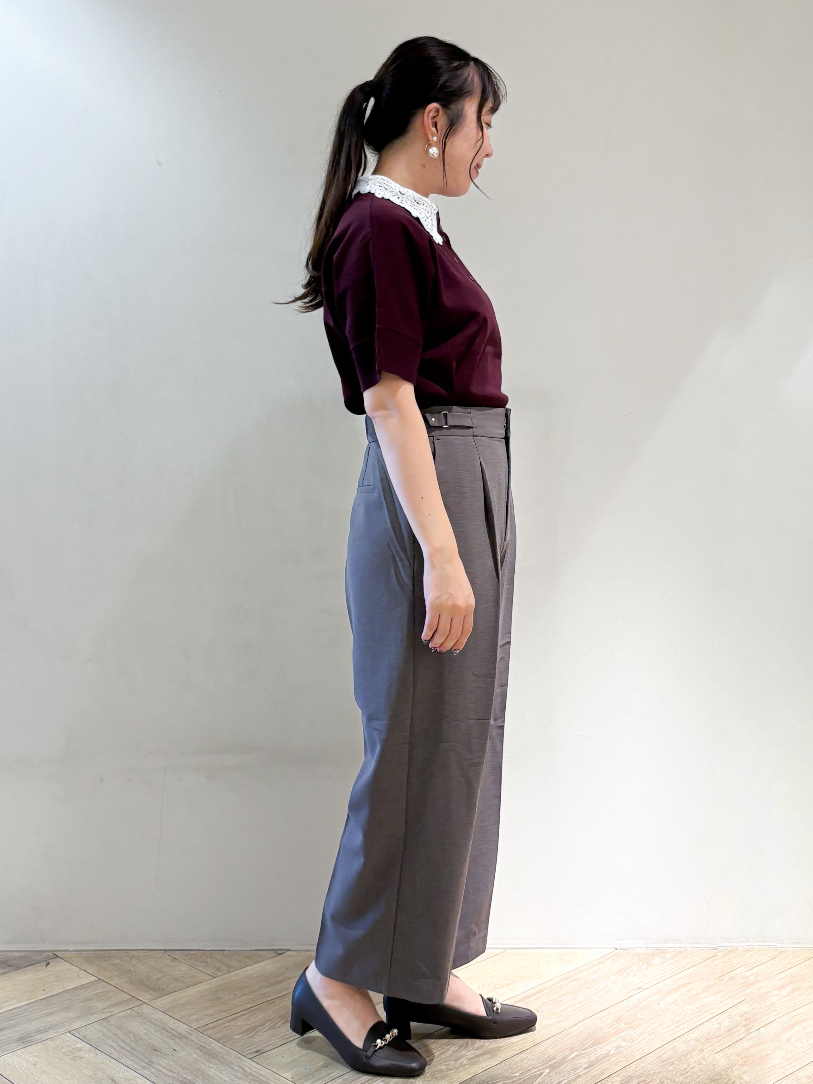 sayaさんの「index｜2WAY衿ドッキングニット《洗濯機OK》」を使ったコーディネート
