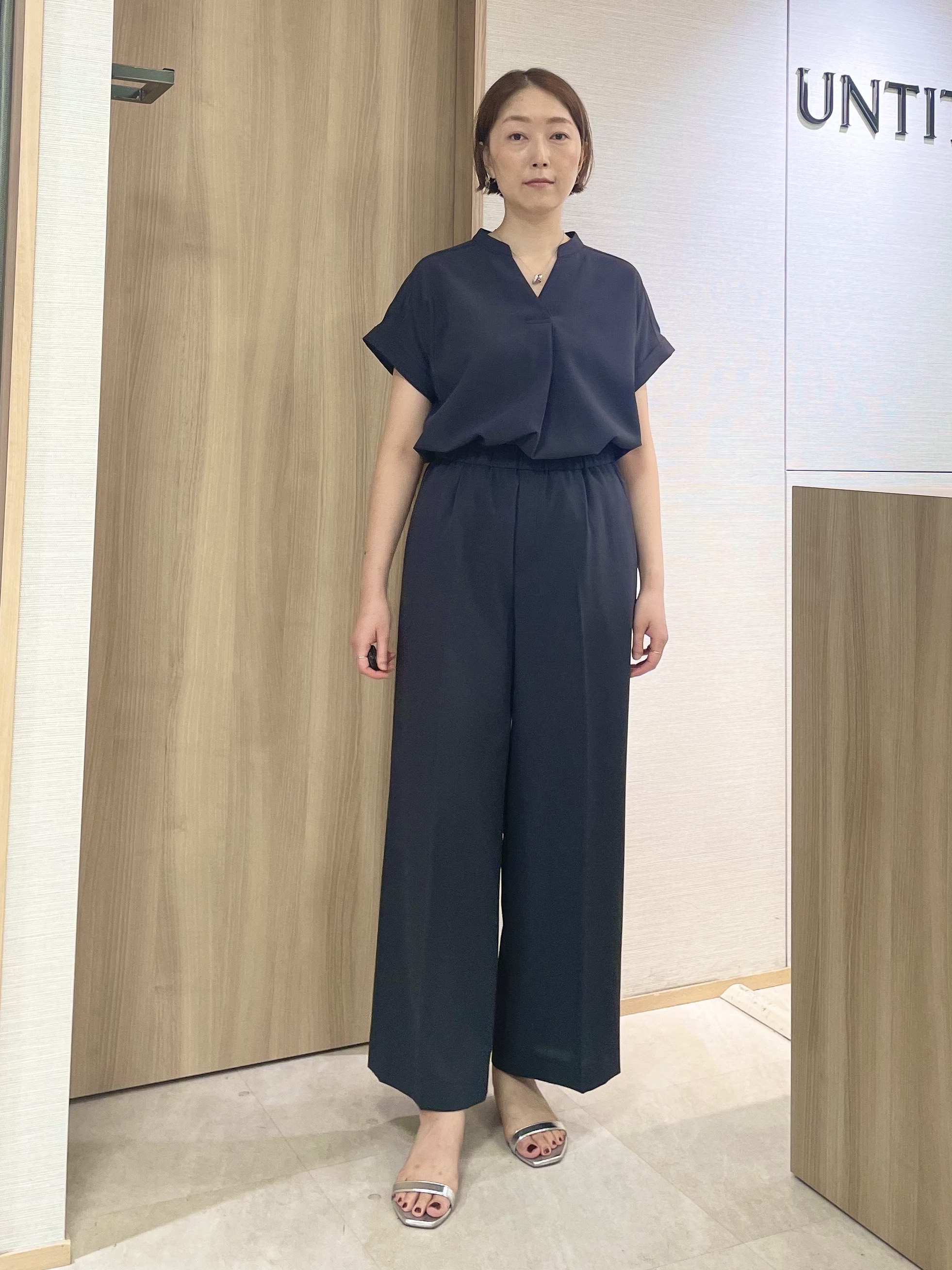 aliceさんの「UNTITLED｜【セットアップ可/UVカット】エアリークールブラウス」を使ったコーディネート