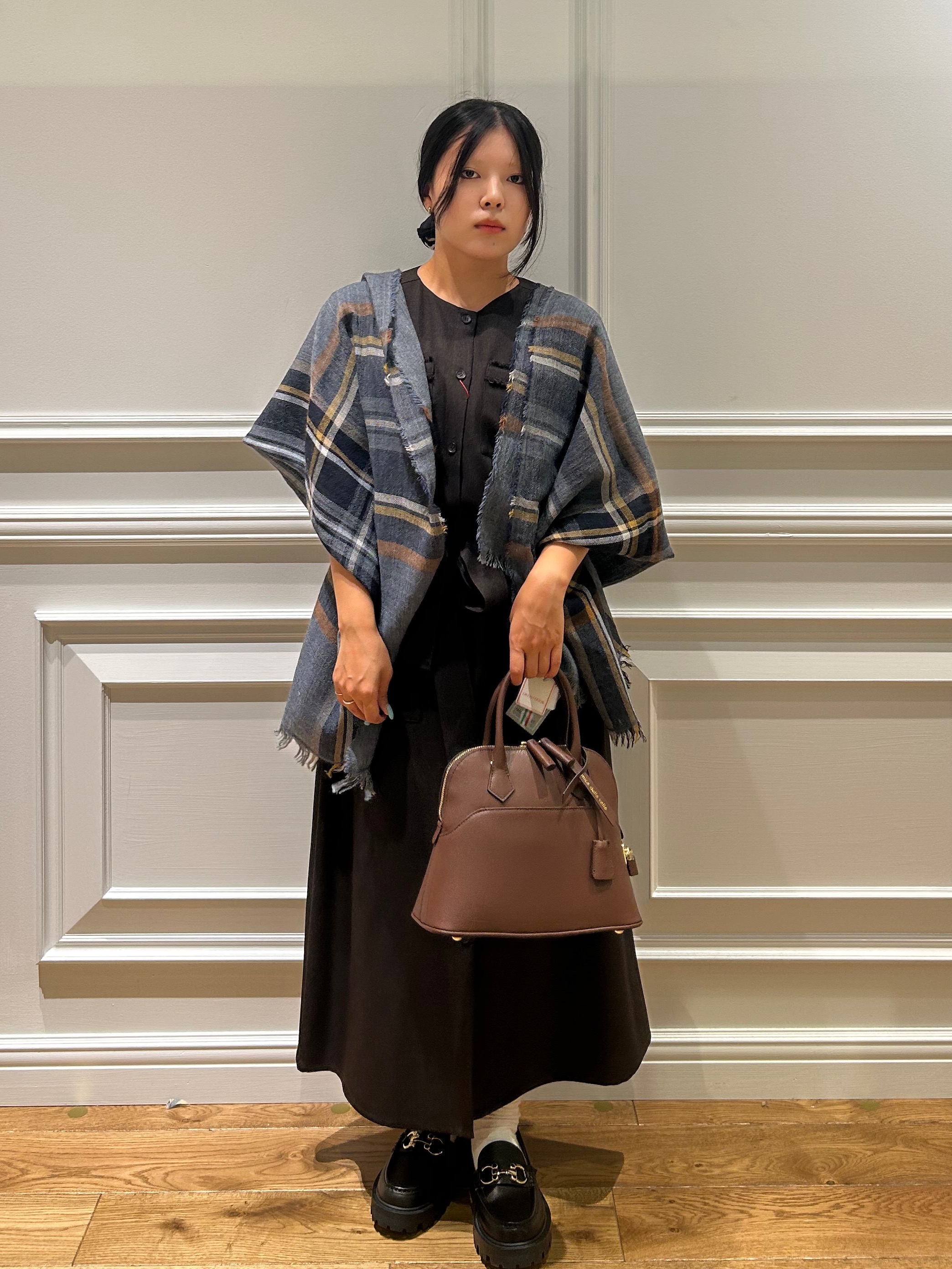 とりみさんの「DRESSTERIOR｜【ウォッシャブル】ツイードライクワンピース」を使ったコーディネート