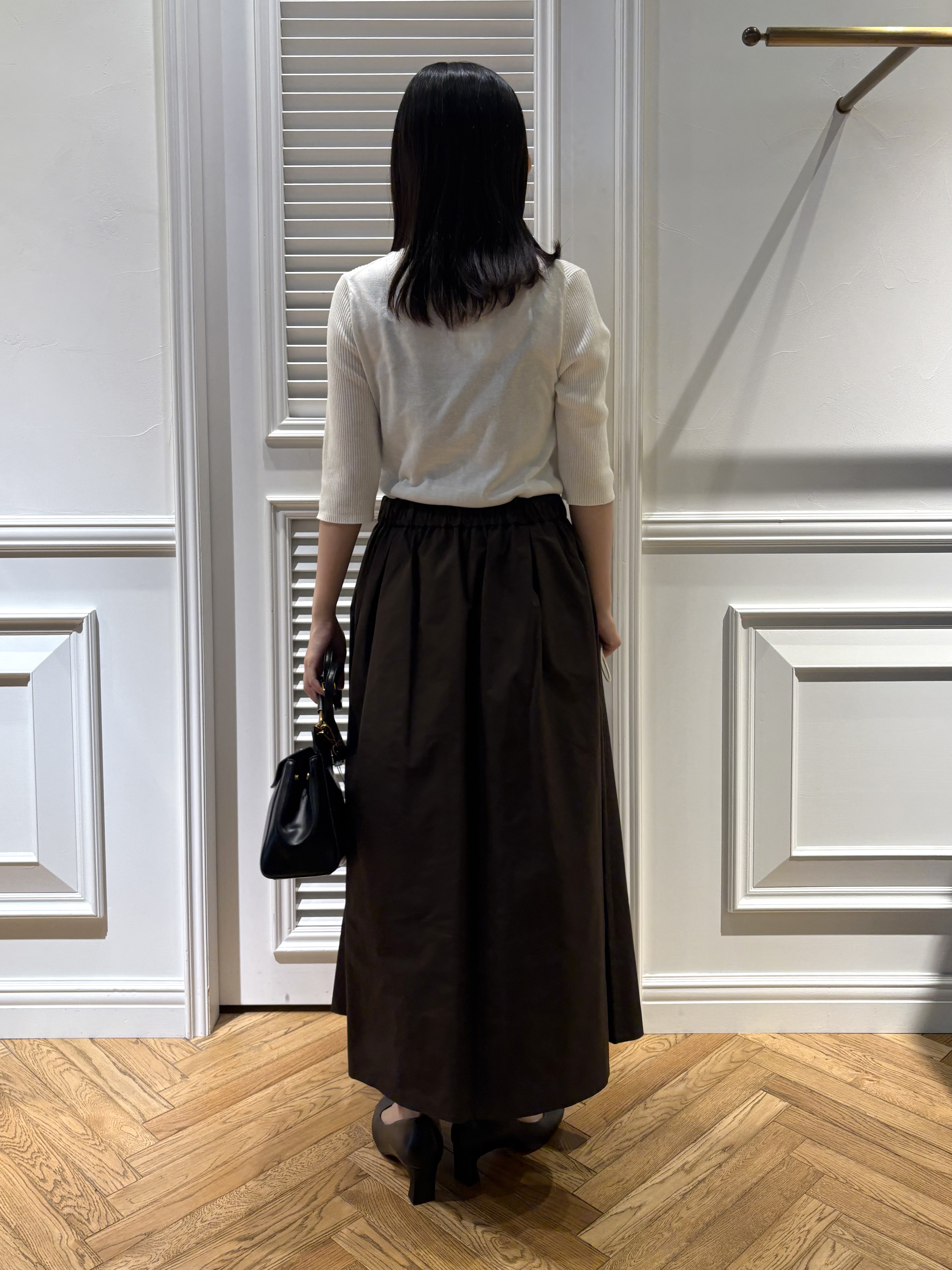 cocoさんの「DRESSTERIOR｜【接触冷感】クールタッチ ハーフスリーブニット」を使ったコーディネート