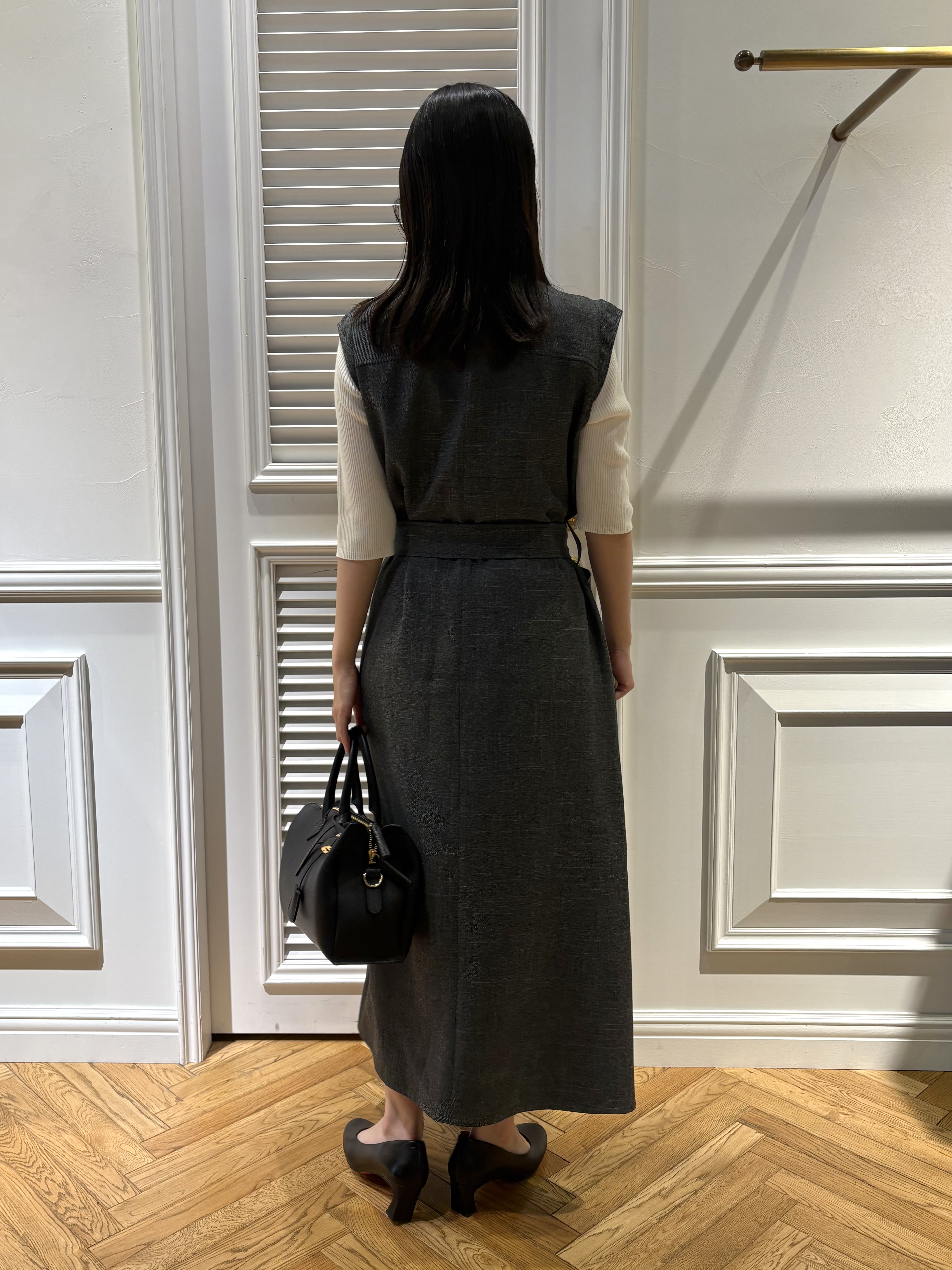 cocoさんの「DRESSTERIOR｜【接触冷感】クールタッチ ハーフスリーブニット」を使ったコーディネート