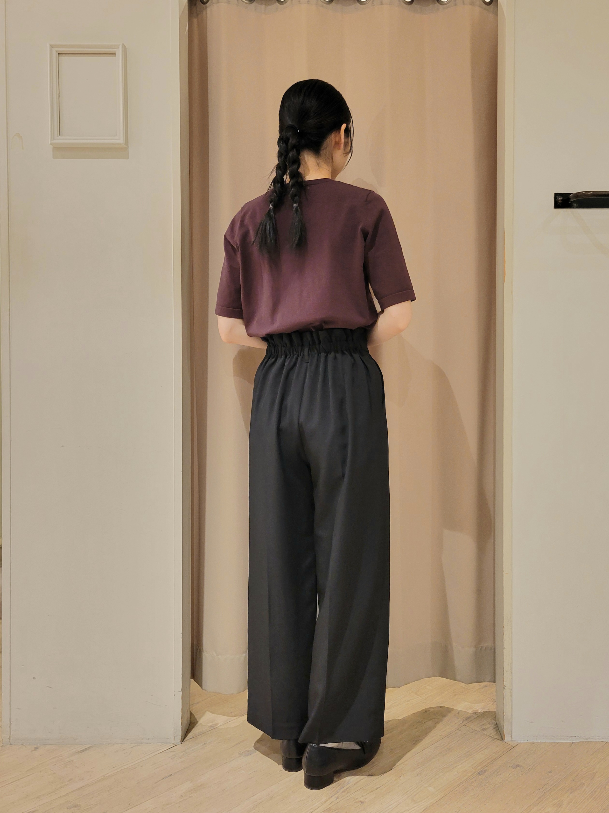 いそさんの「grove｜【選べる着丈/UVカット/接触冷感etc】センタープレス取れにくいワイドパンツ」を使ったコーディネート
