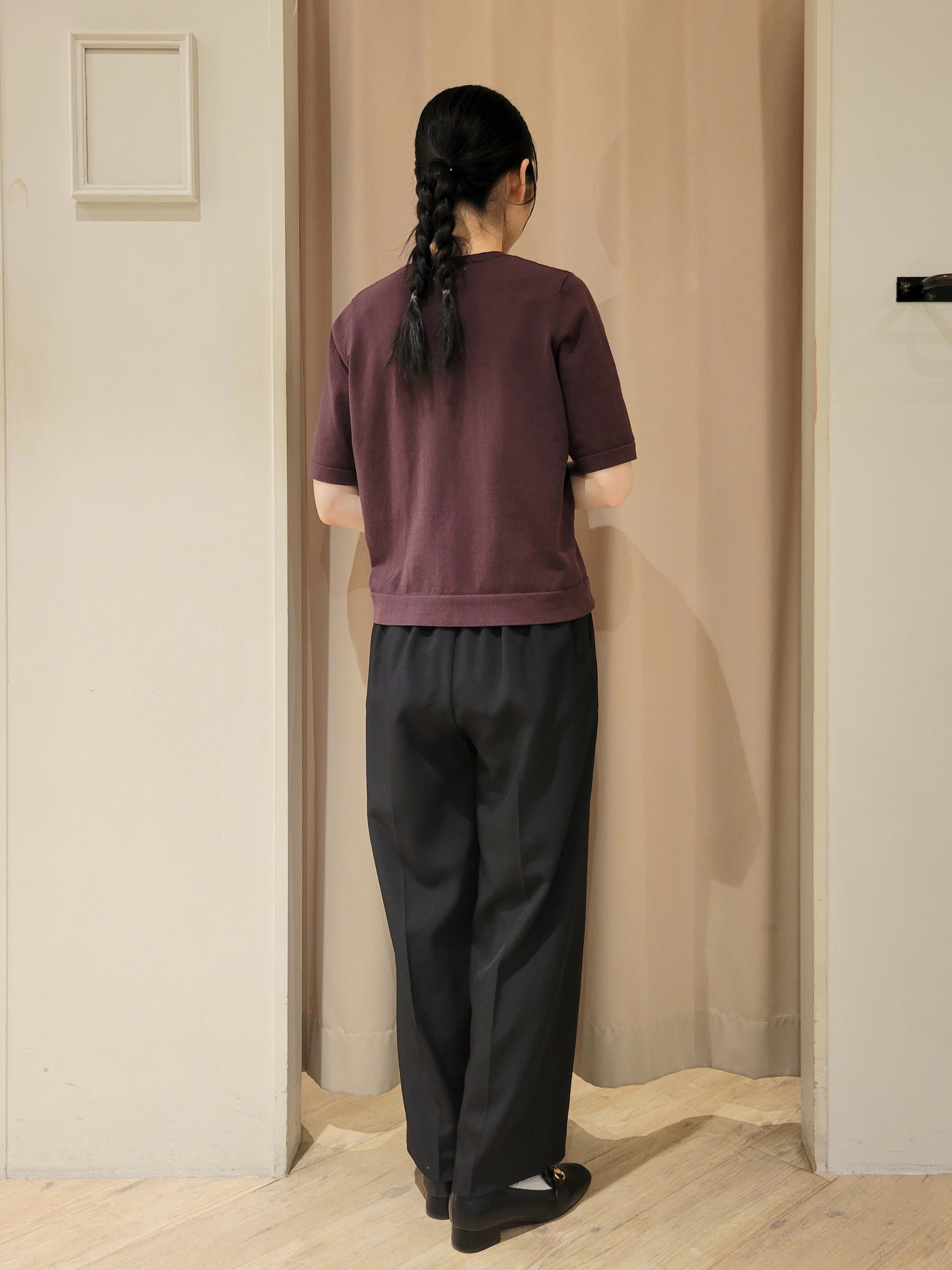 いそさんの「grove｜【選べる着丈/UVカット/接触冷感etc】センタープレス取れにくいワイドパンツ」を使ったコーディネート