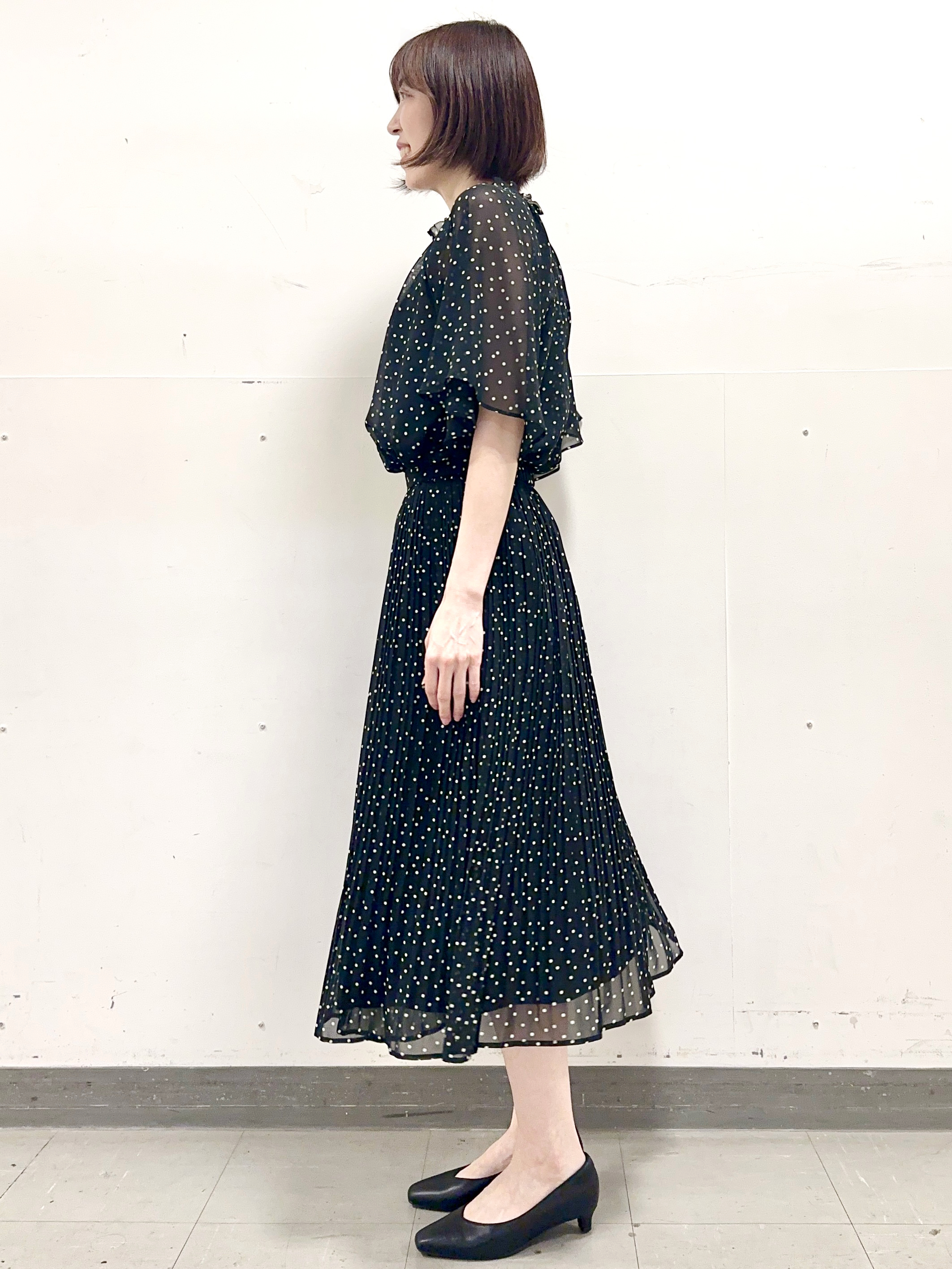 イト子さんの「Reflect｜【セットアップ／手洗い可】ドット柄シアーブラウス」を使ったコーディネート