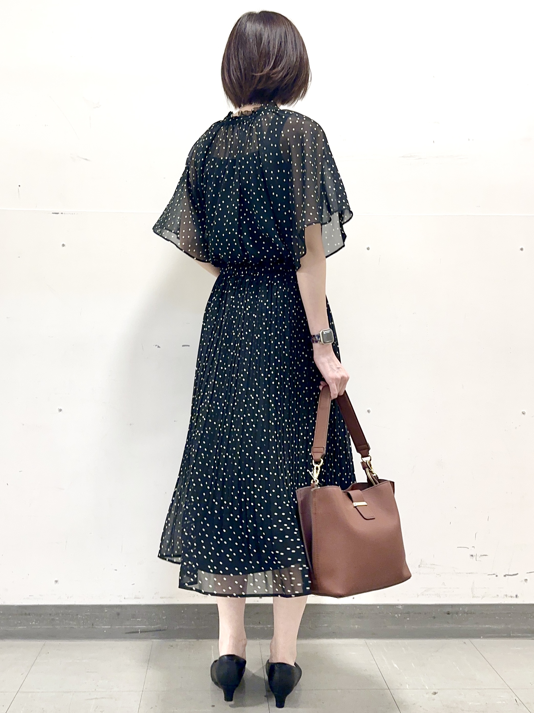 イト子さんの「Reflect｜【セットアップ／手洗い可】ドット柄シアーブラウス」を使ったコーディネート