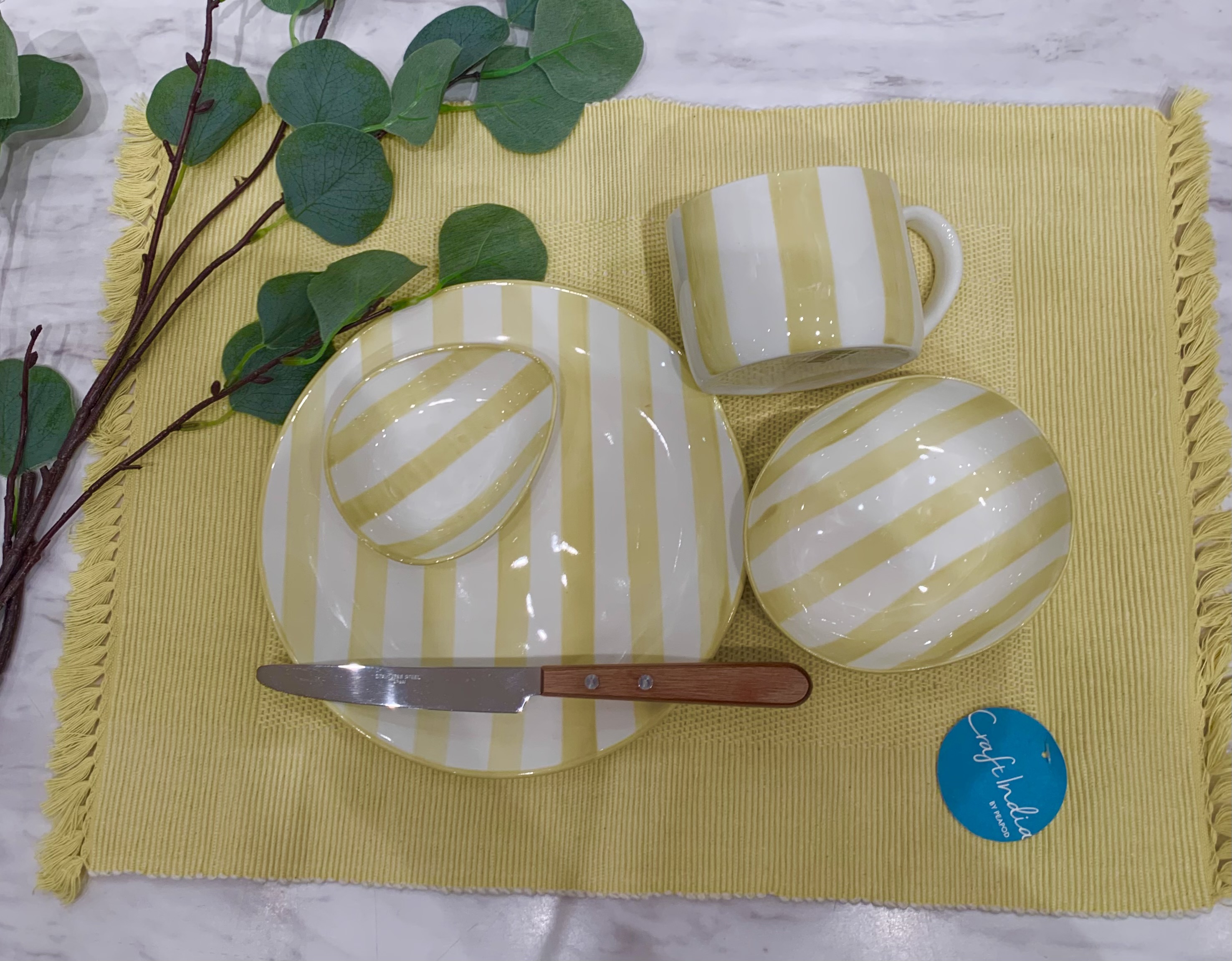 osaosaさんの「212 KITCHEN STORE｜ストライプ プレート PK」を使ったコーディネート