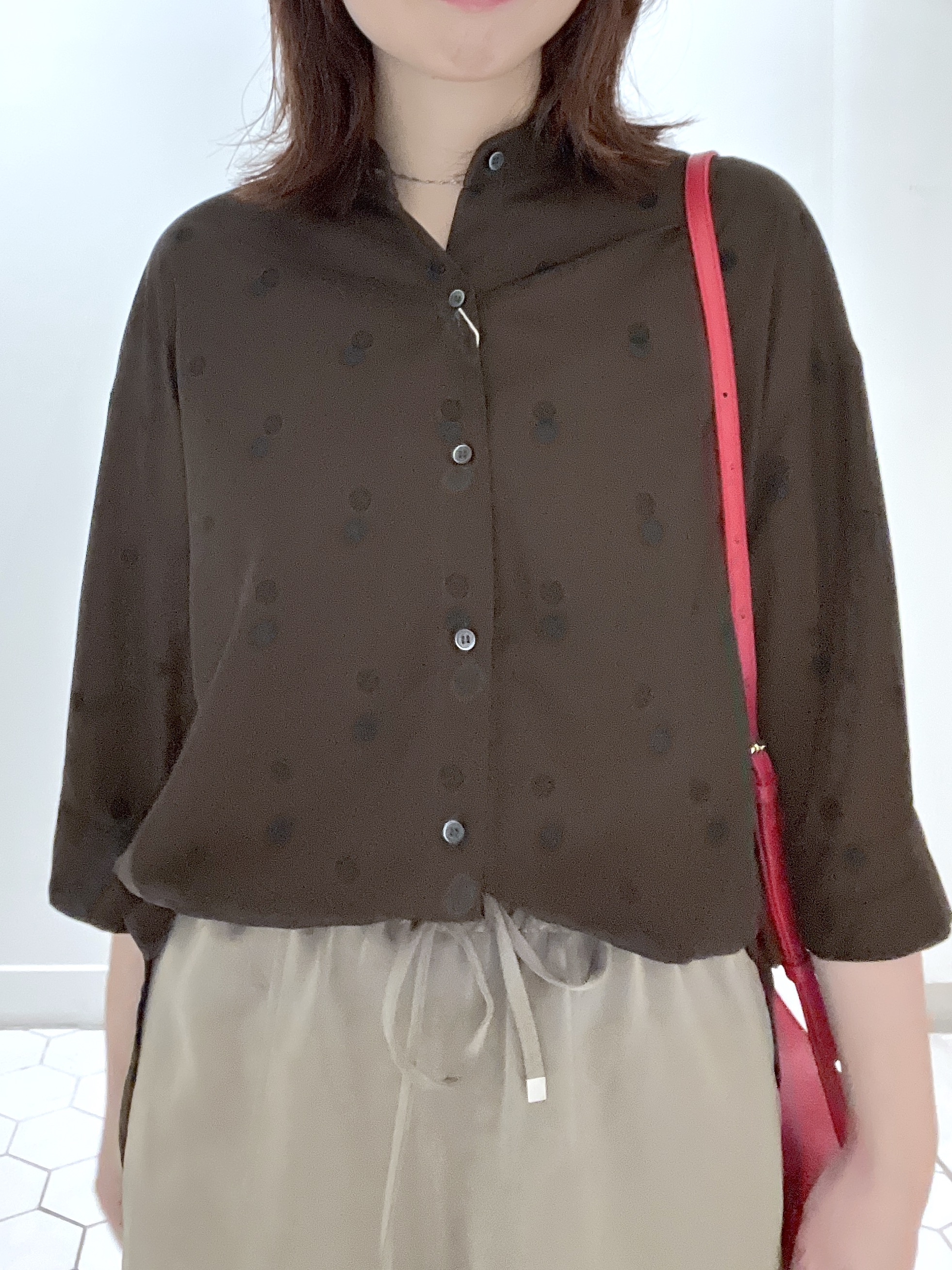 Makinoさんの「Dessin｜【セットアップ可】ドットプリント ハーフスリーブシャツ」を使ったコーディネート