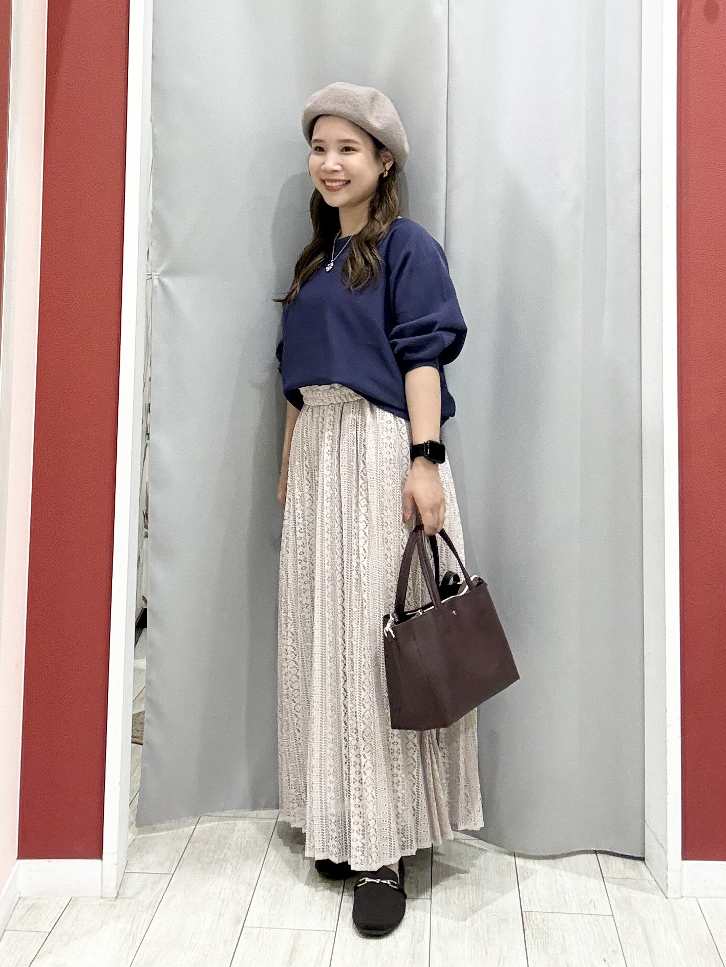 shioさんの「SHOO･LA･RUE｜【洗濯機可】軽やかでさらっとしたタッチ すっきり見えドルマンニット」を使ったコーディネート