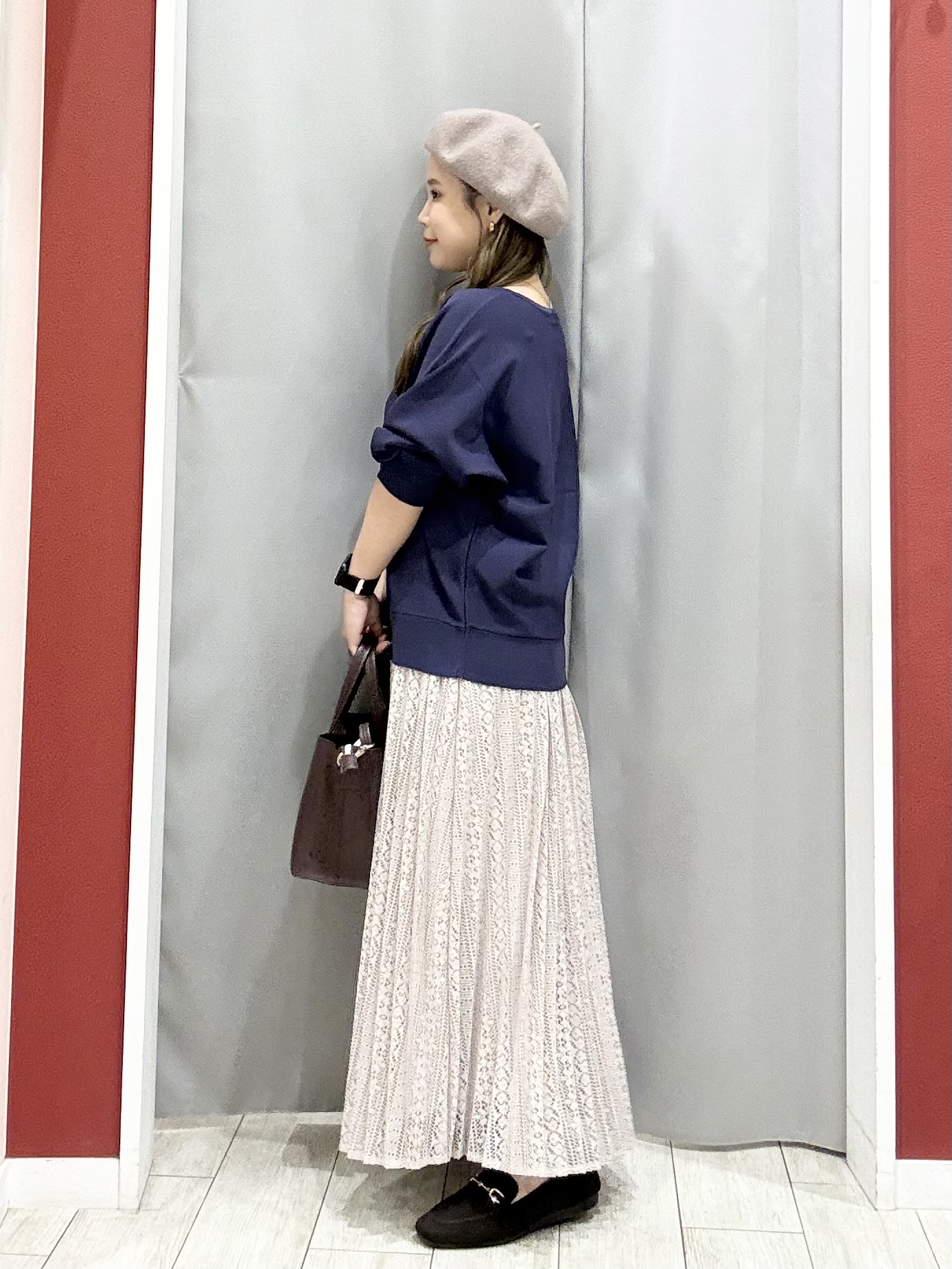 shioさんの「SHOO･LA･RUE｜【洗濯機可】軽やかでさらっとしたタッチ すっきり見えドルマンニット」を使ったコーディネート