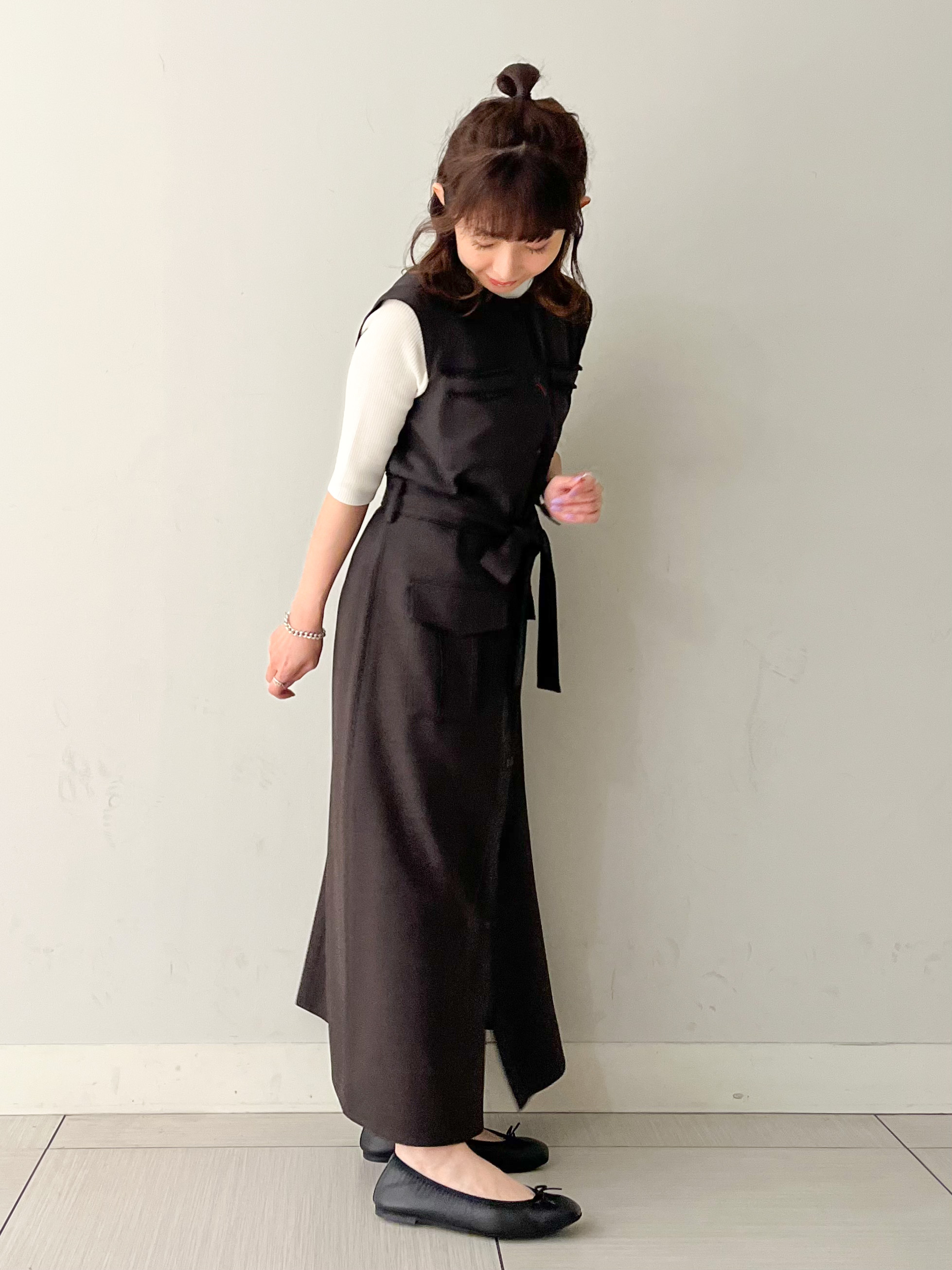 じゅんさんの「DRESSTERIOR｜【ウォッシャブル】ツイードライクワンピース」を使ったコーディネート