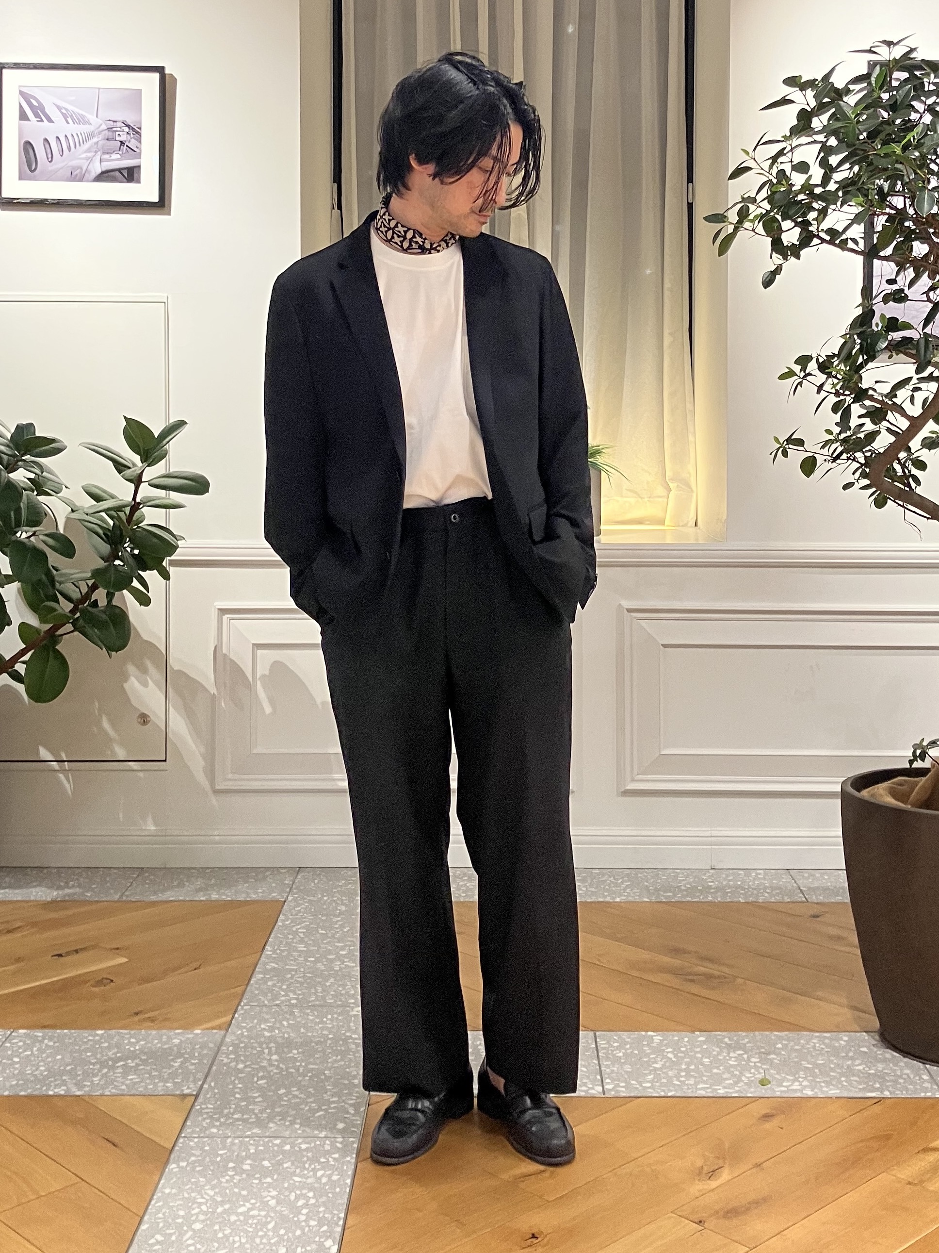 junyaさんの「DRESSTERIOR｜【マルチ2WAYストレッチ/セットアップ可/MonoMax10月号掲載】CARREMAN ライトジャ」を使ったコーディネート