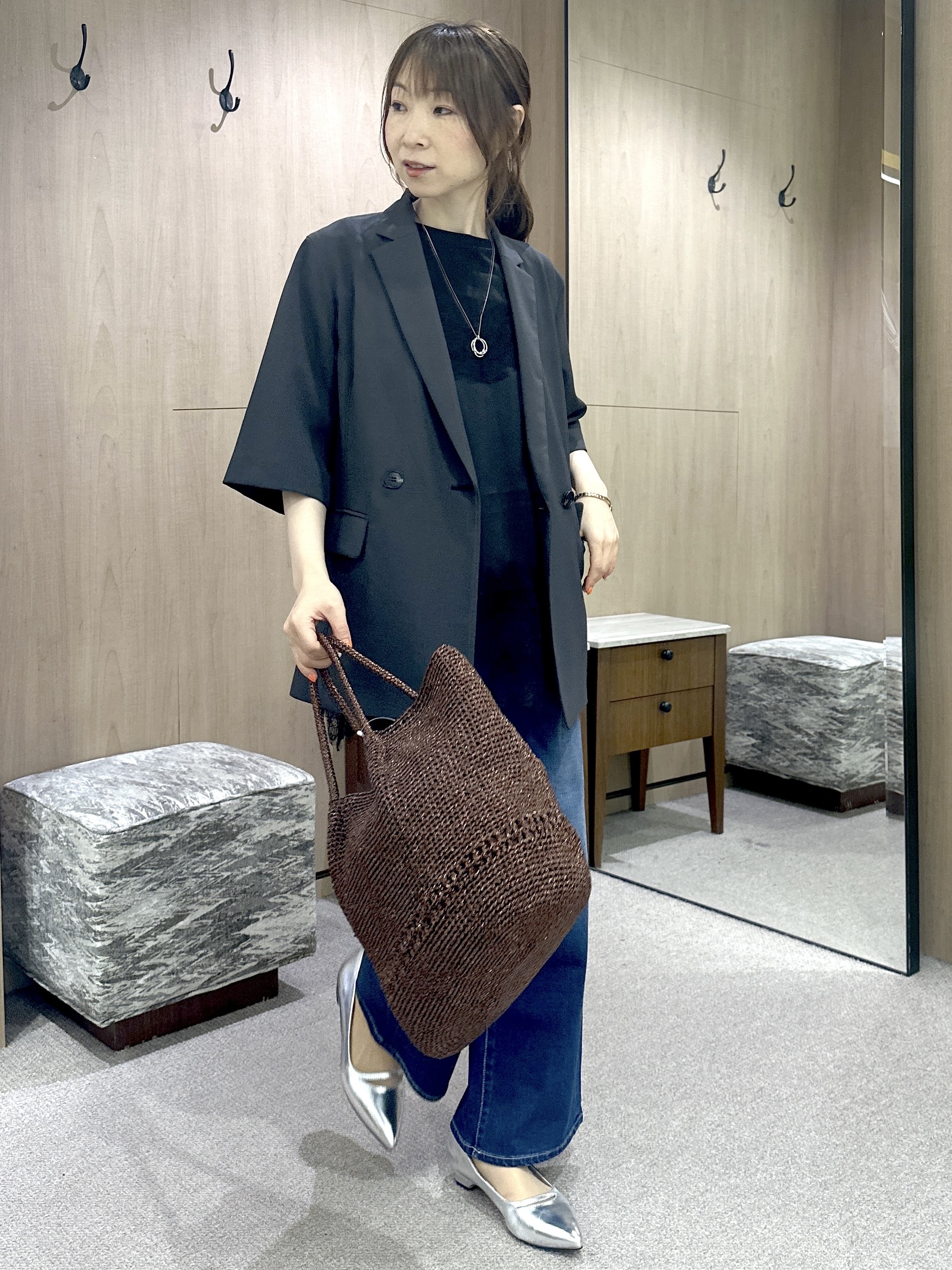 Miwaさんの「UNTITLED｜【1枚でもセットでも】レースキャミ付きプルオーバー」を使ったコーディネート