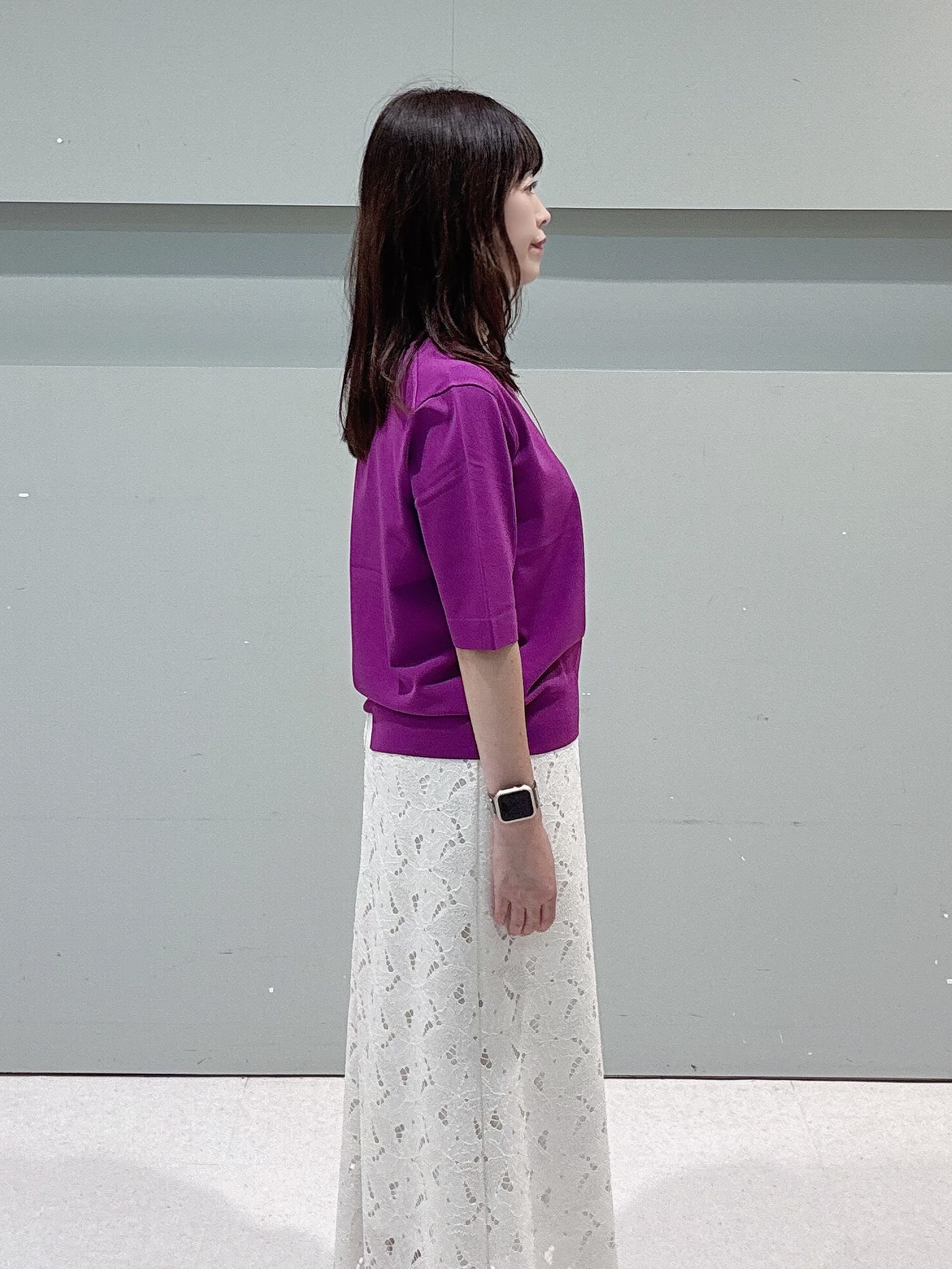 makiさんの「UNTITLED｜【アンサンブル可能/秋羽織り】コンパクトニットカーディガン」を使ったコーディネート