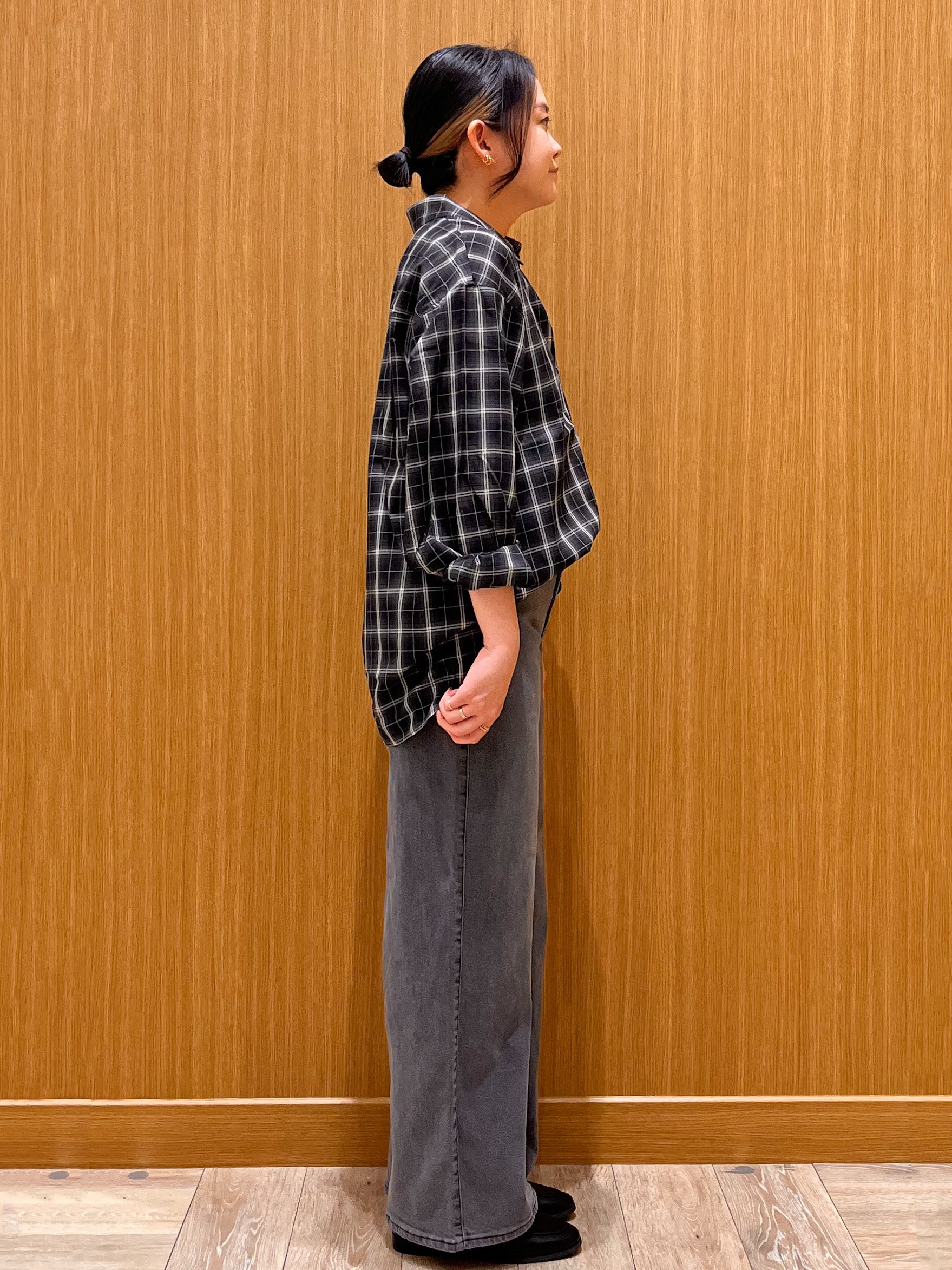 aさんの「OPAQUE.CLIP｜チェック柄シャツ【洗濯機OK】」を使ったコーディネート