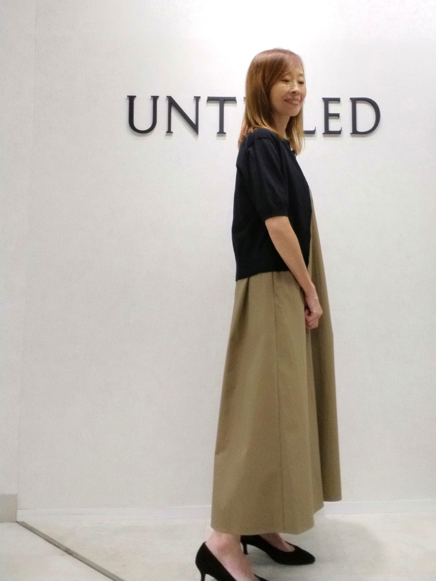 もりさんの「UNTITLED｜【残暑も快適/接触冷感/UVカット/吸水速乾】Aラインロングワンピース」を使ったコーディネート