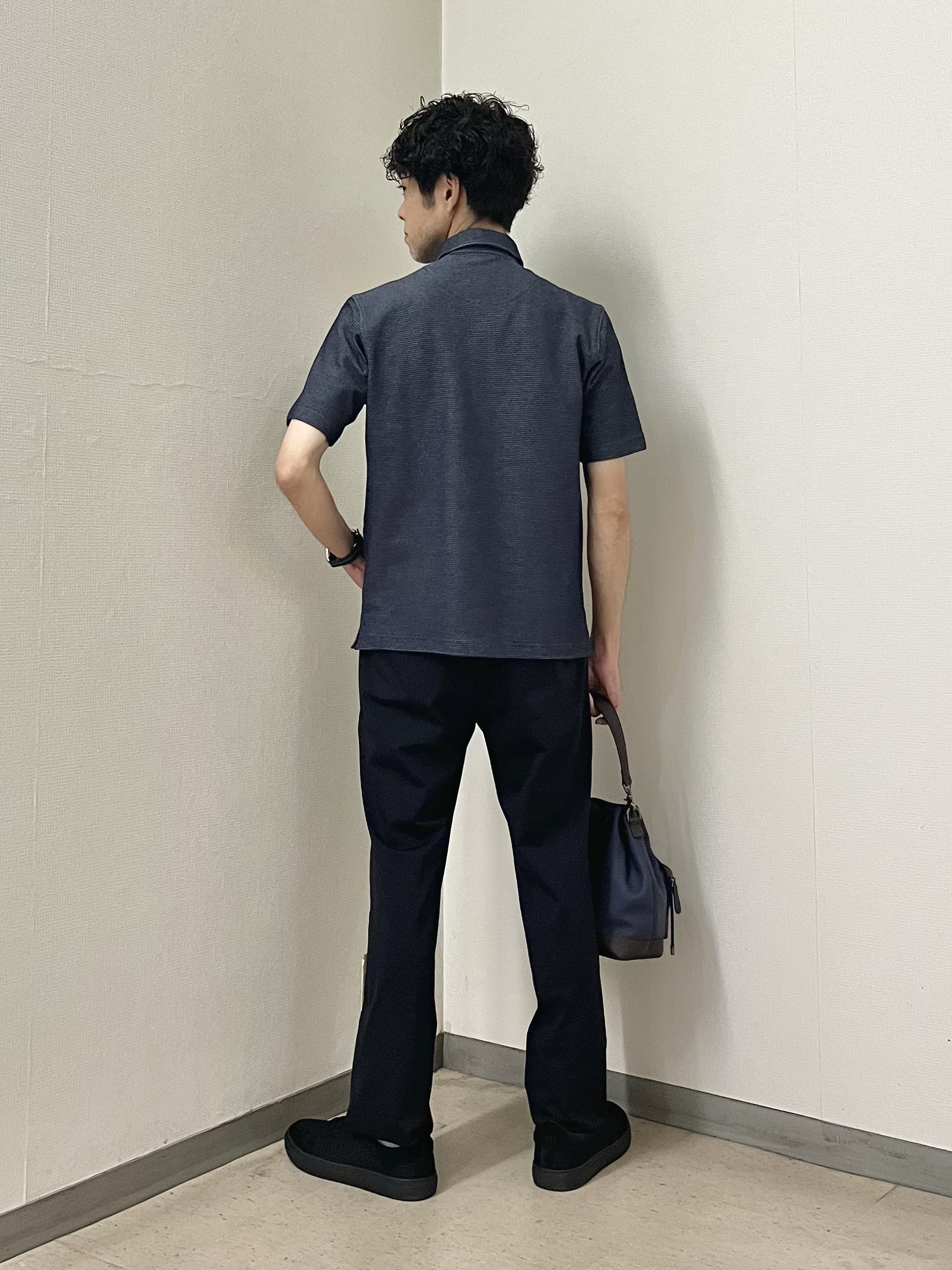 URAさんの「TAKEO KIKUCHI｜【抗菌防臭】ステイフレッシュ ポロシャツ」を使ったコーディネート