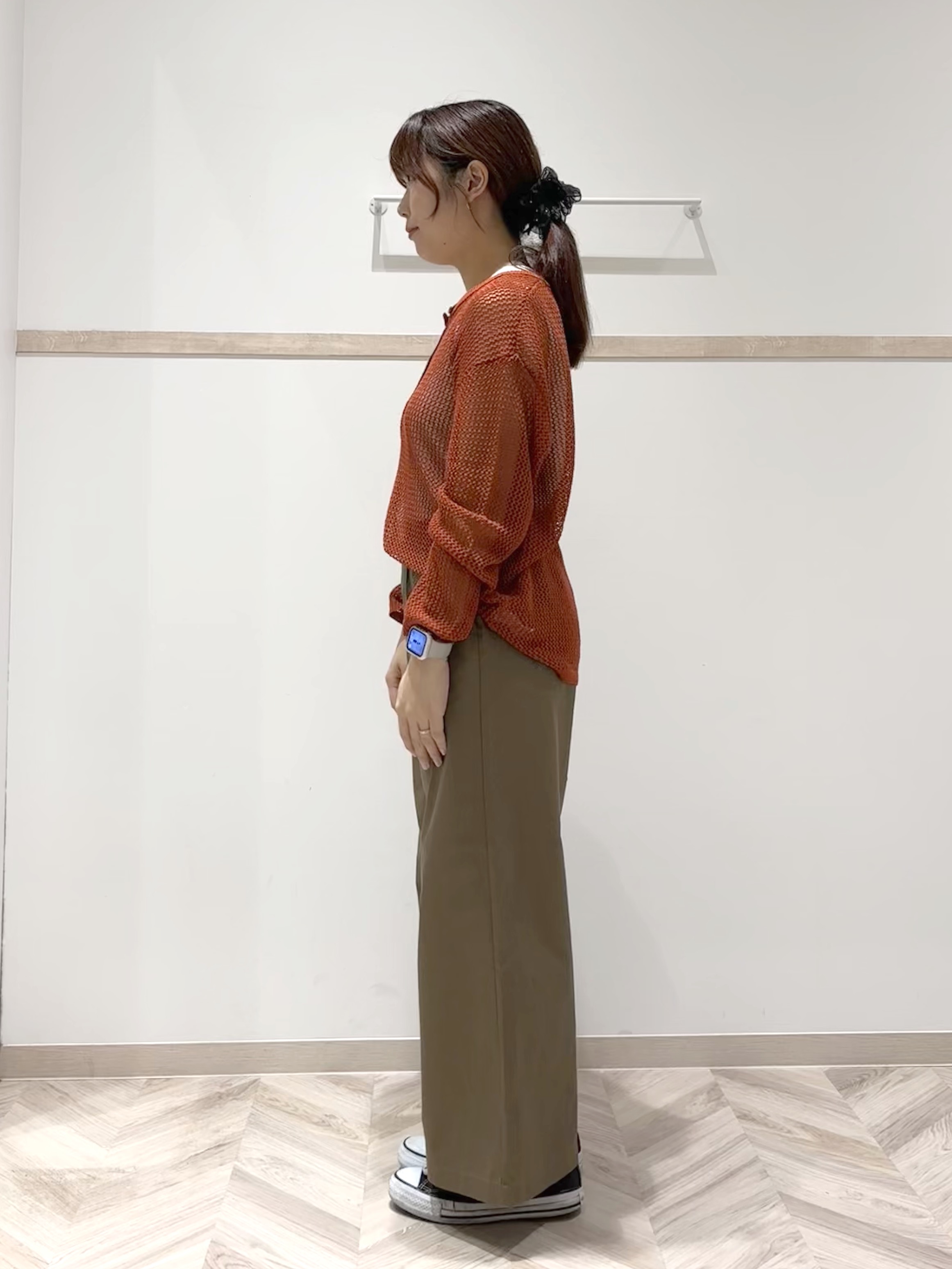 donpiさんの「SHOO･LA･RUE｜【2点セット/洗濯機可/S-LL】ヘンリーネックメッシュニット+タンクトップセット」を使ったコーディネート