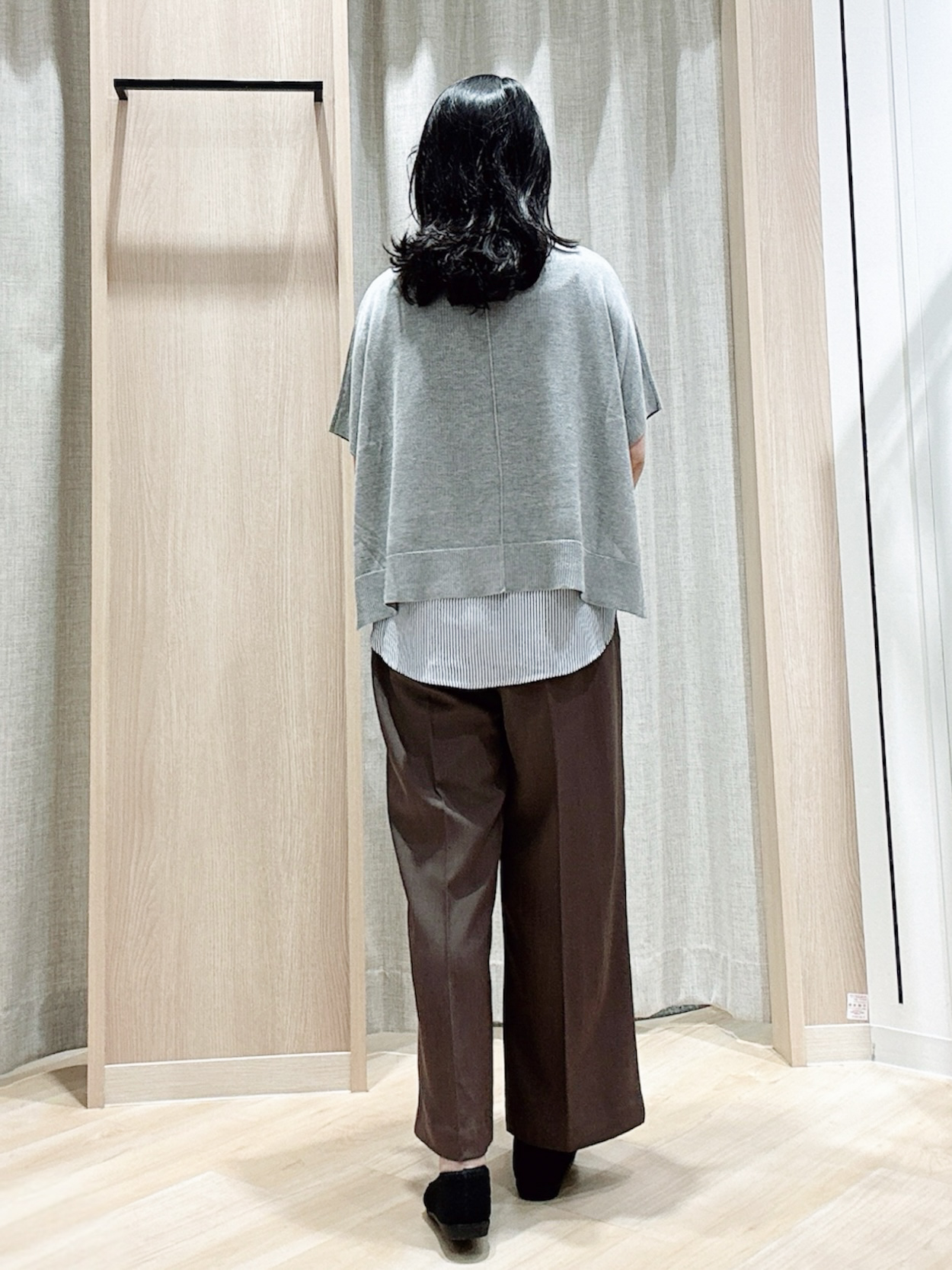 kokoさんの「grove｜【体系カバー◎】ニット&times;インナーシャツタンクSET」を使ったコーディネート