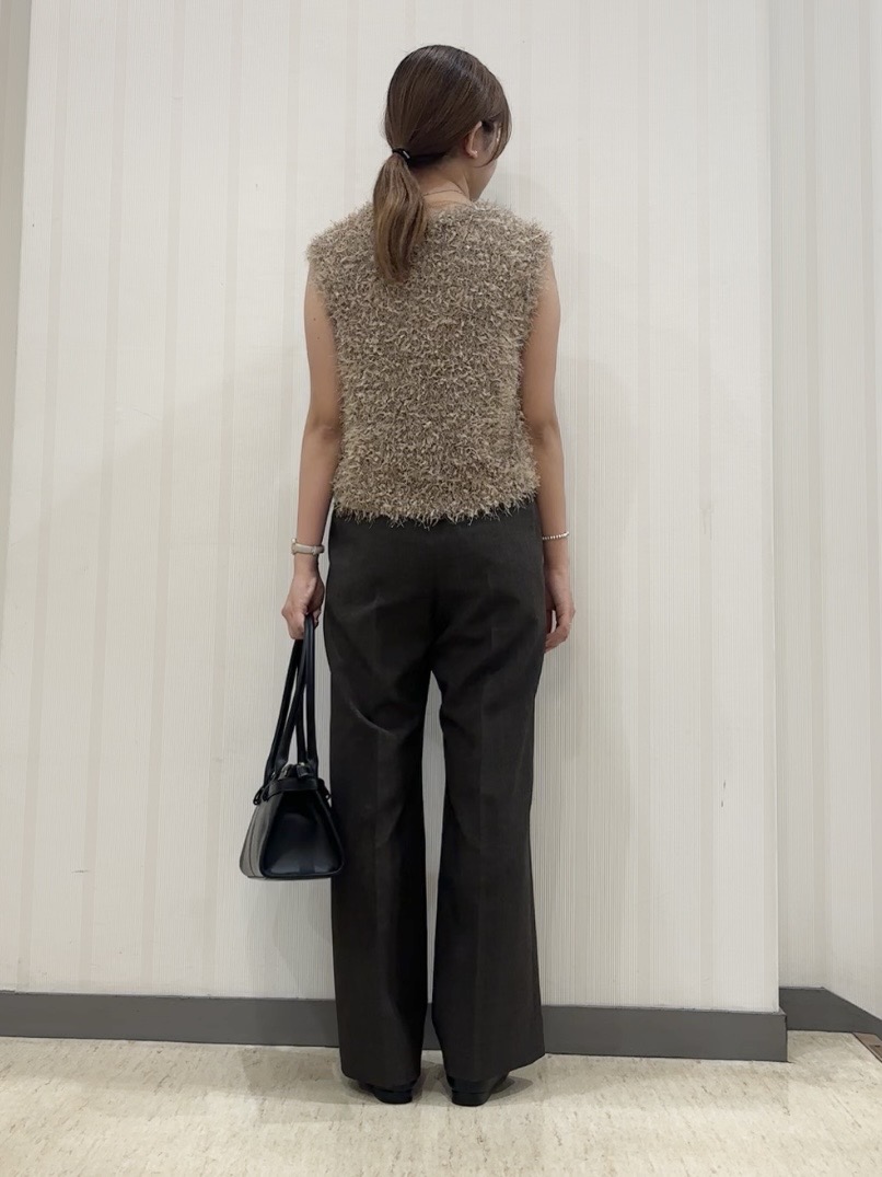 ちひさんの「INDIVI｜【UVケア／接触冷感】リネン風チェックストレートパンツ」を使ったコーディネート