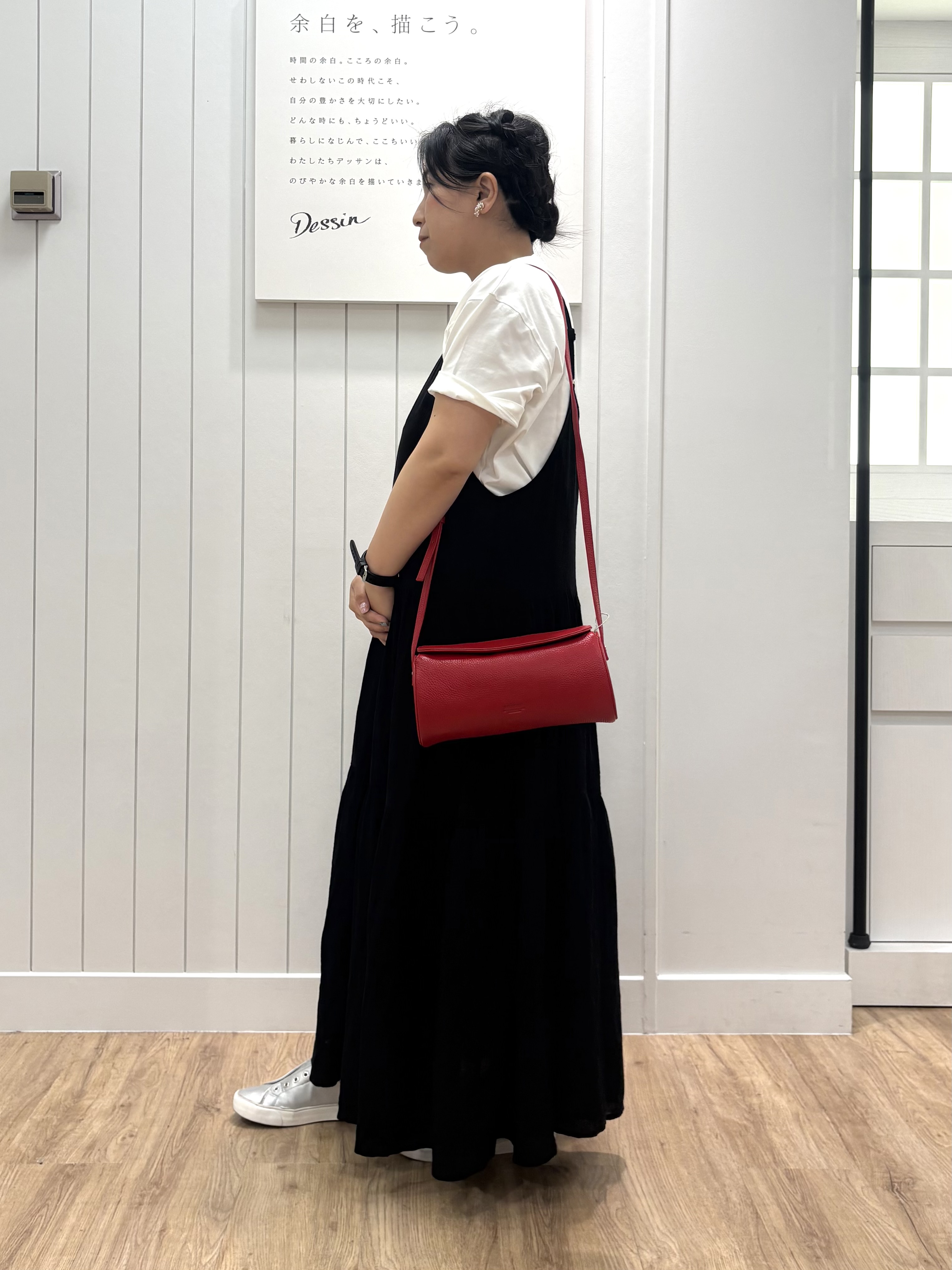 tomokoさんの「Dessin｜コットンボイル フレアワンピース」を使ったコーディネート