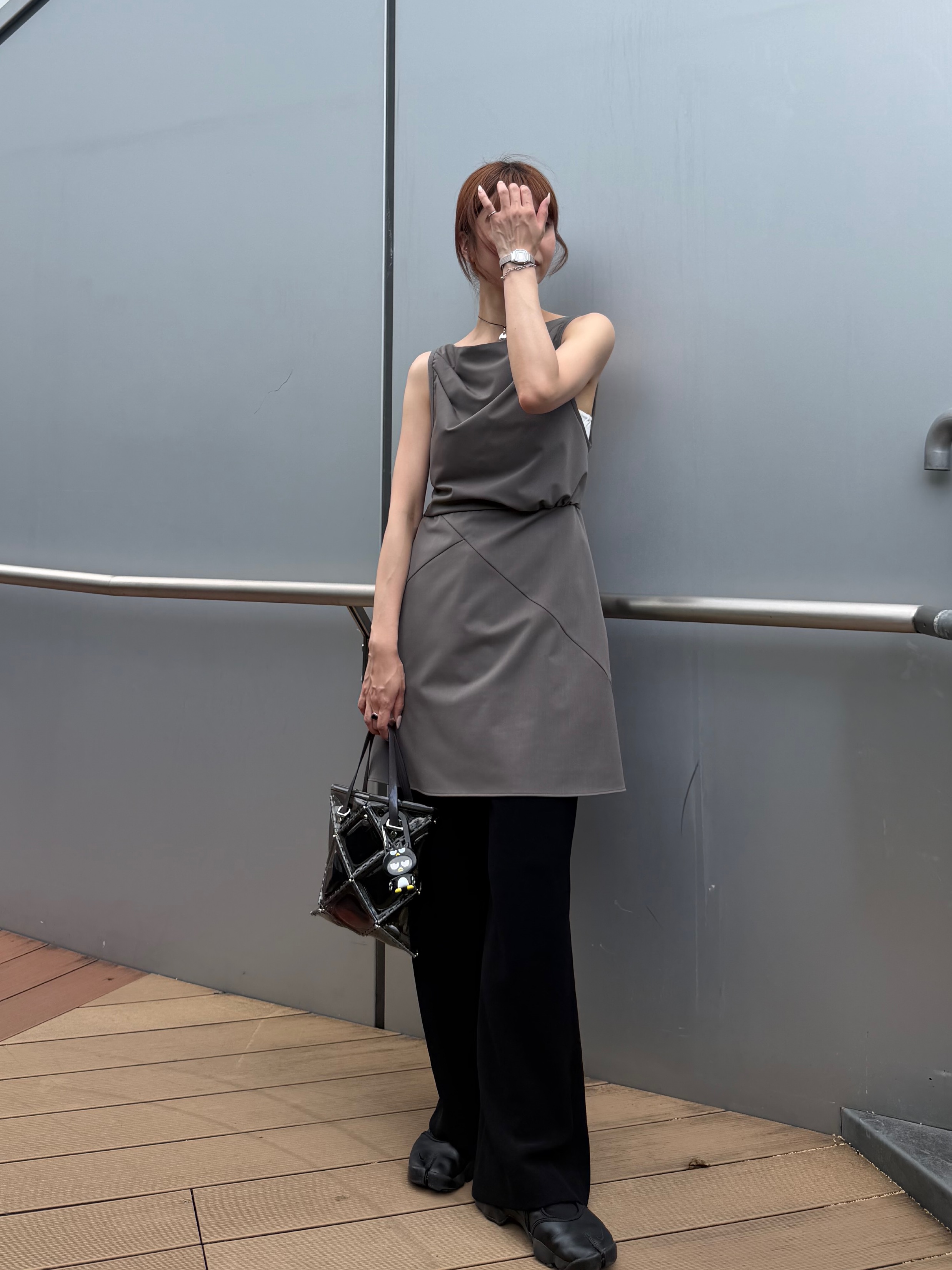 kanamiさんの「CODE A｜apron dress」を使ったコーディネート