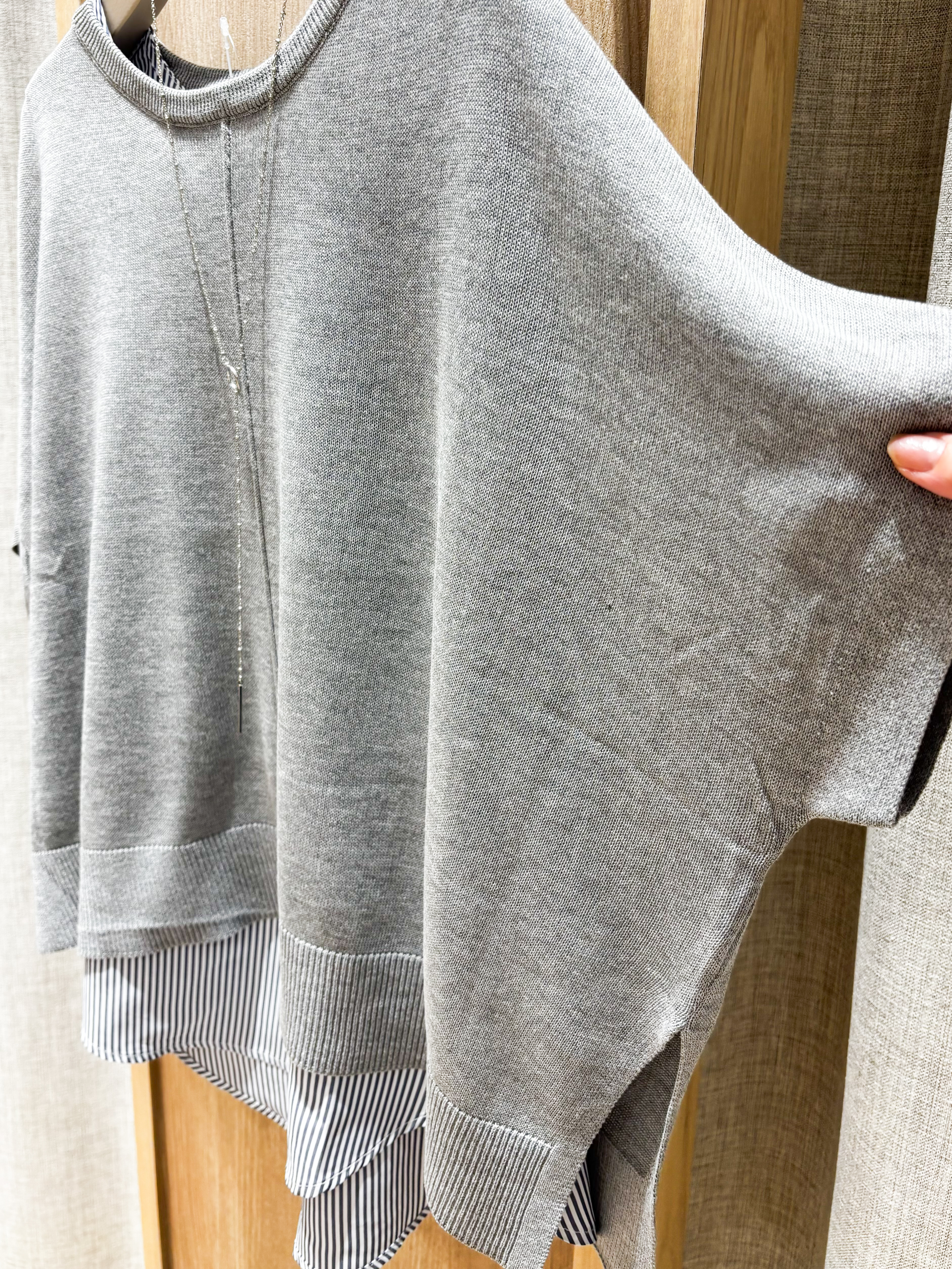 kokoさんの「grove｜【体系カバー◎】ニット&times;インナーシャツタンクSET」を使ったコーディネート