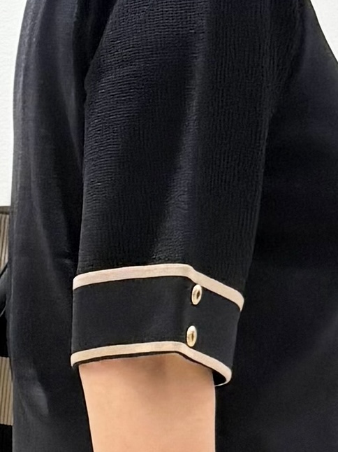 Lilyさんの「grove｜新色追加！【シリーズ累計36万枚/名品ニット】やわらかドライタッチ 袖メッシュ編みニット」を使ったコーディネート