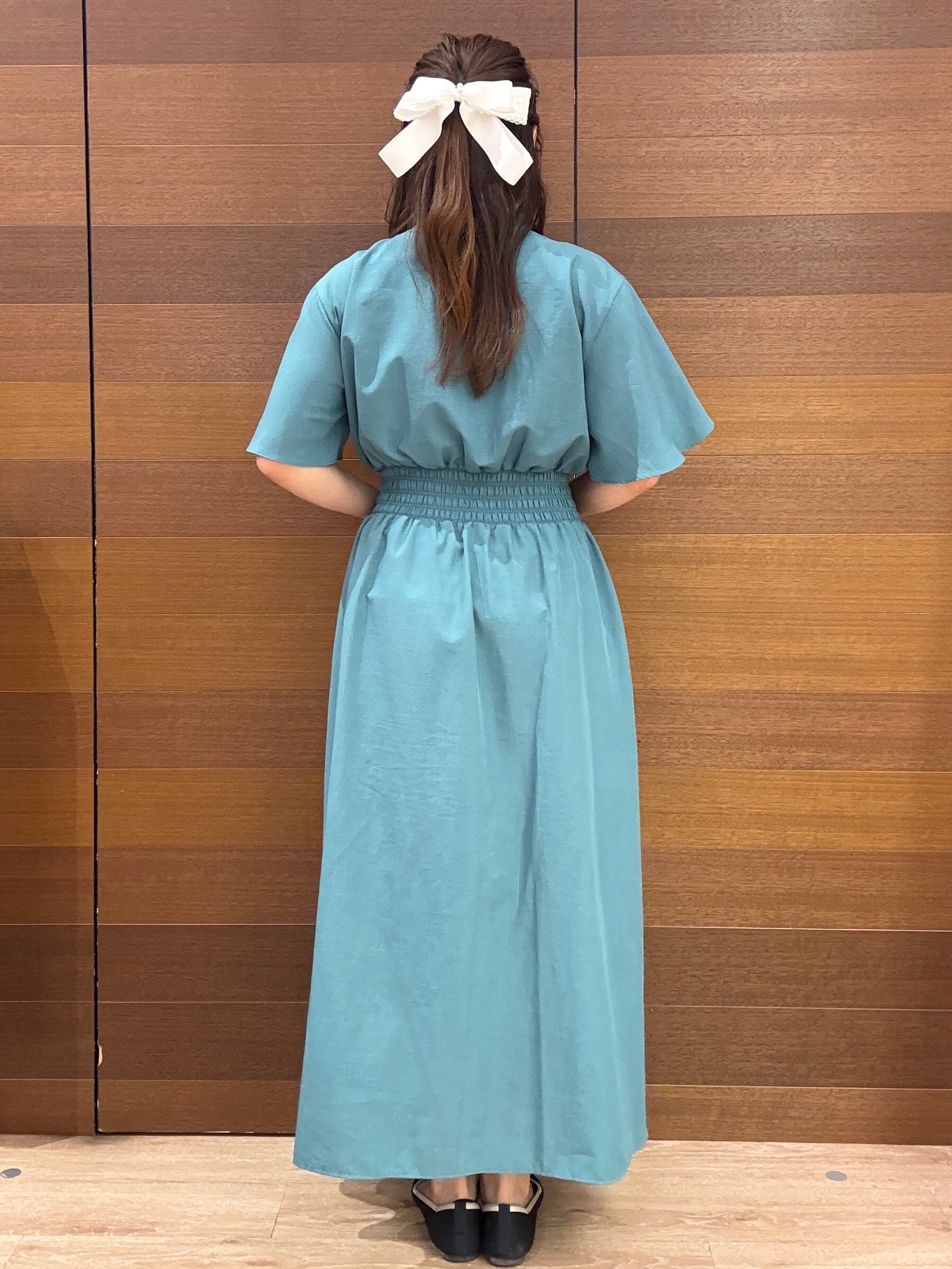 maichiさんの「OPAQUE.CLIP｜スキッパーシャツワンピース【洗濯機OK／イージーアイロン】」を使ったコーディネート