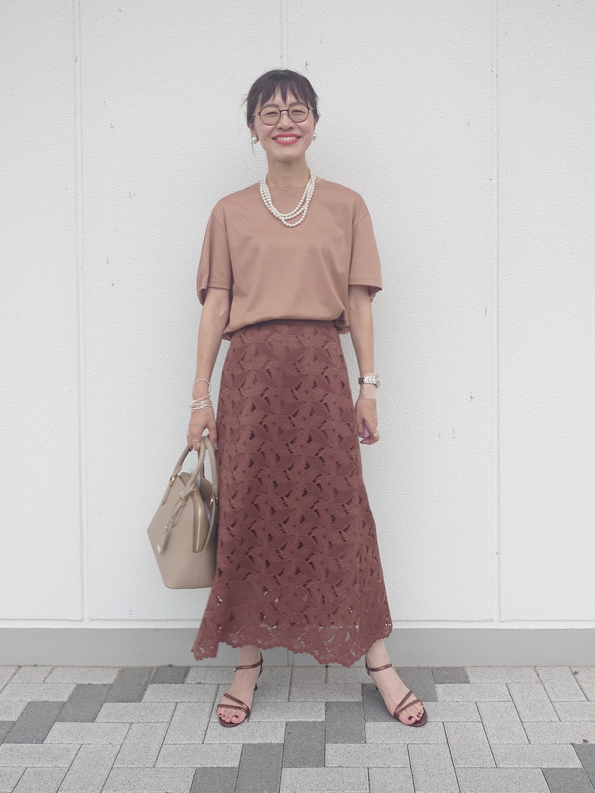 MUTSUKOさんの「UNTITLED｜【汗染み防止/接触冷感】ドルマンプルオーバー」を使ったコーディネート