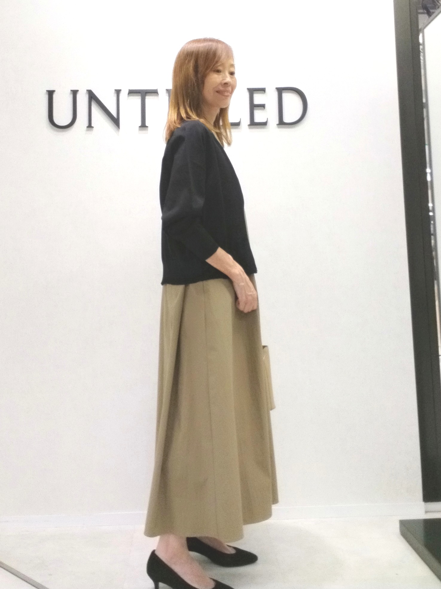 もりさんの「UNTITLED｜【アンサンブル可/日除け・冷房対策】シアーレーヨンZIPカーディガン」を使ったコーディネート