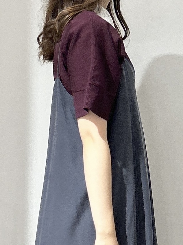 yuikaさんの「OPAQUE.CLIP｜【接触冷感】サテンキャミワンピース《前後2WAY／洗濯機OK》」を使ったコーディネート