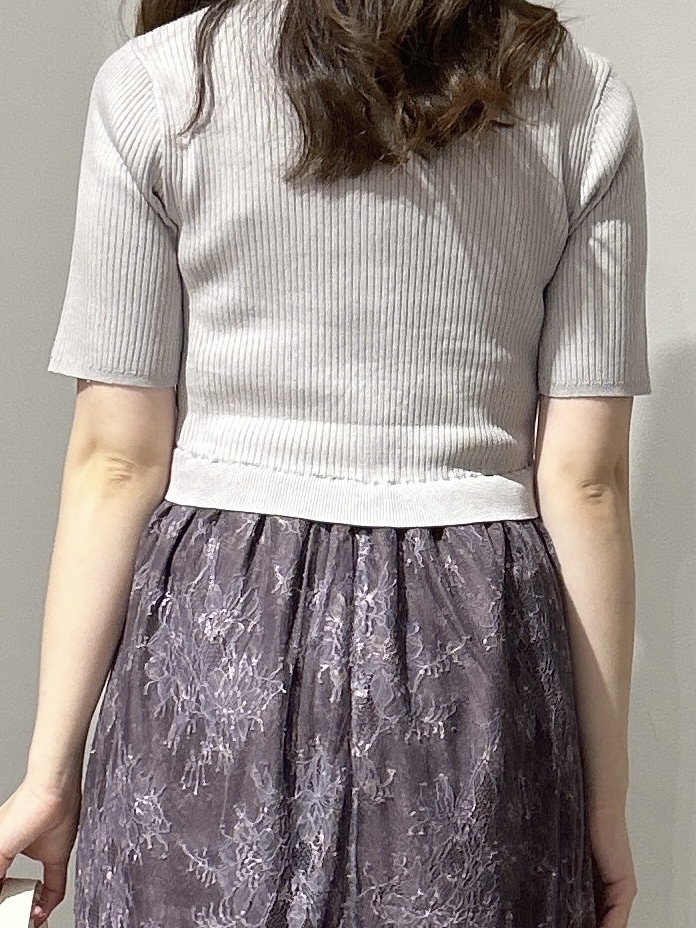 yuikaさんの「OPAQUE.CLIP｜花柄ドッキング衿付きワンピース【洗濯機OK】」を使ったコーディネート
