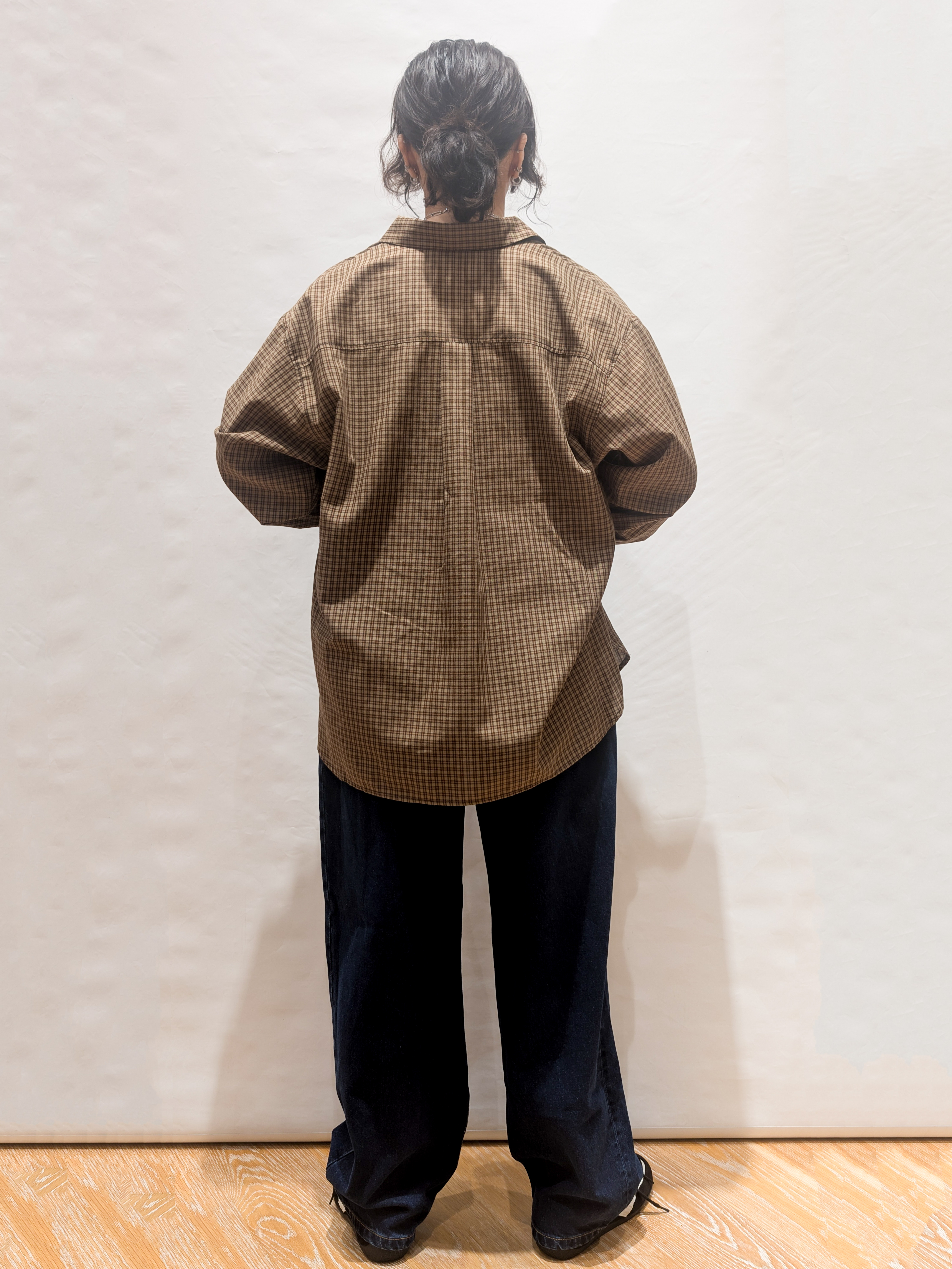 ぽんさんの「OPAQUE.CLIP｜チェック柄シャツ【洗濯機OK】」を使ったコーディネート
