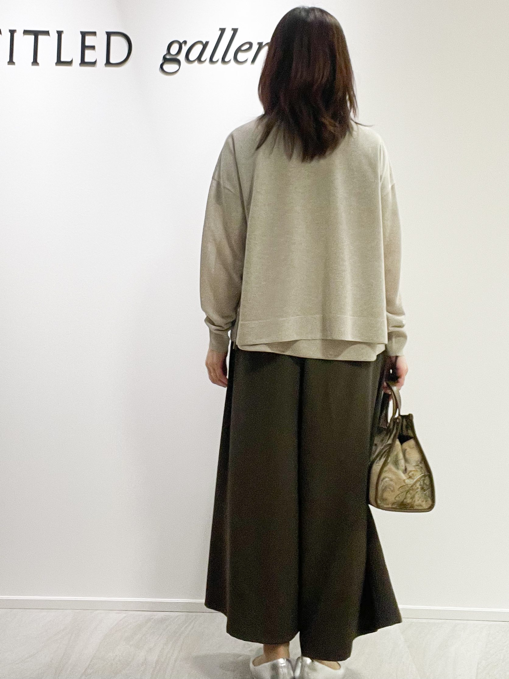 めいさんの「UNTITLED｜【アンサンブル可/秋羽織り/シアー】前後2WAYカーディガン」を使ったコーディネート
