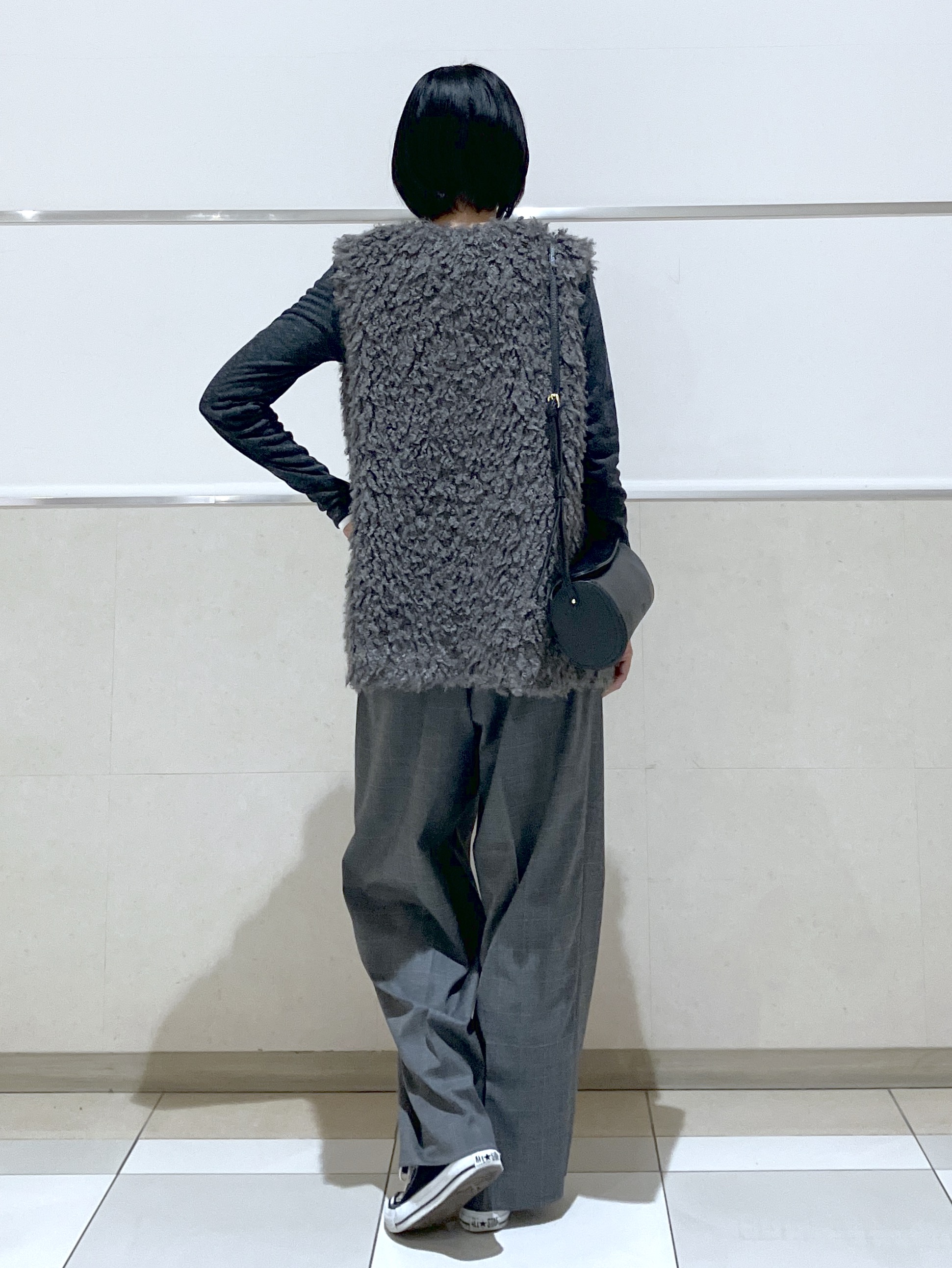 eriko さんの「Dessin｜【洗濯機OK/秋インナー】シアーテレコヘンリーネックプルオーバー」を使ったコーディネート