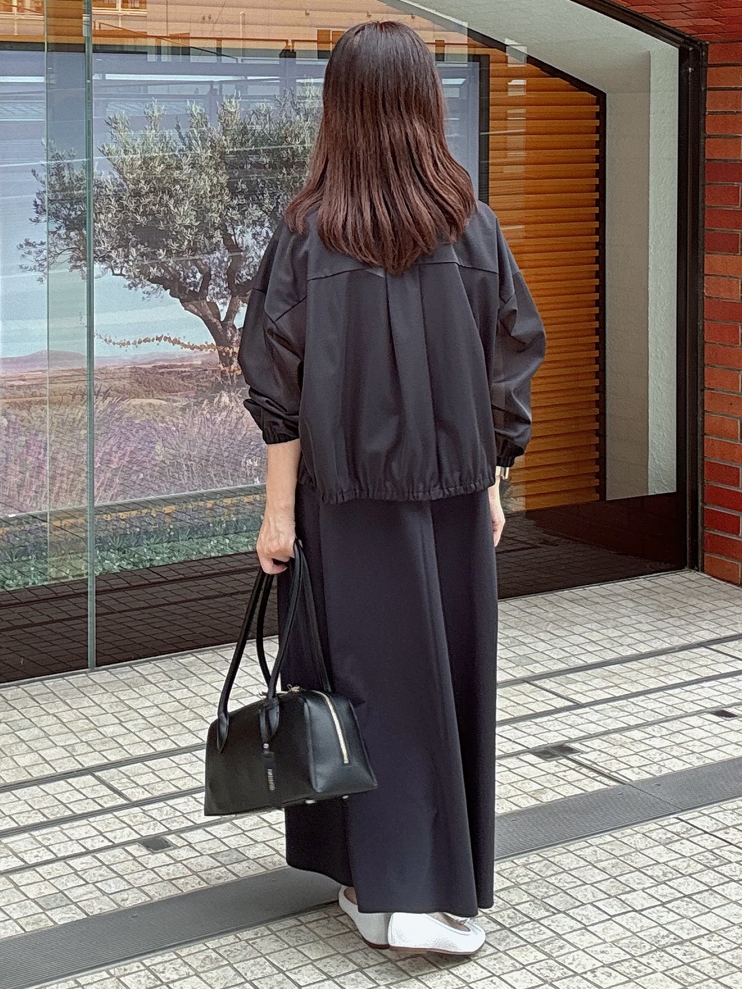 makiさんの「UNTITLED｜【秋羽織り/ジップ】トリコットシアーブラウス」を使ったコーディネート